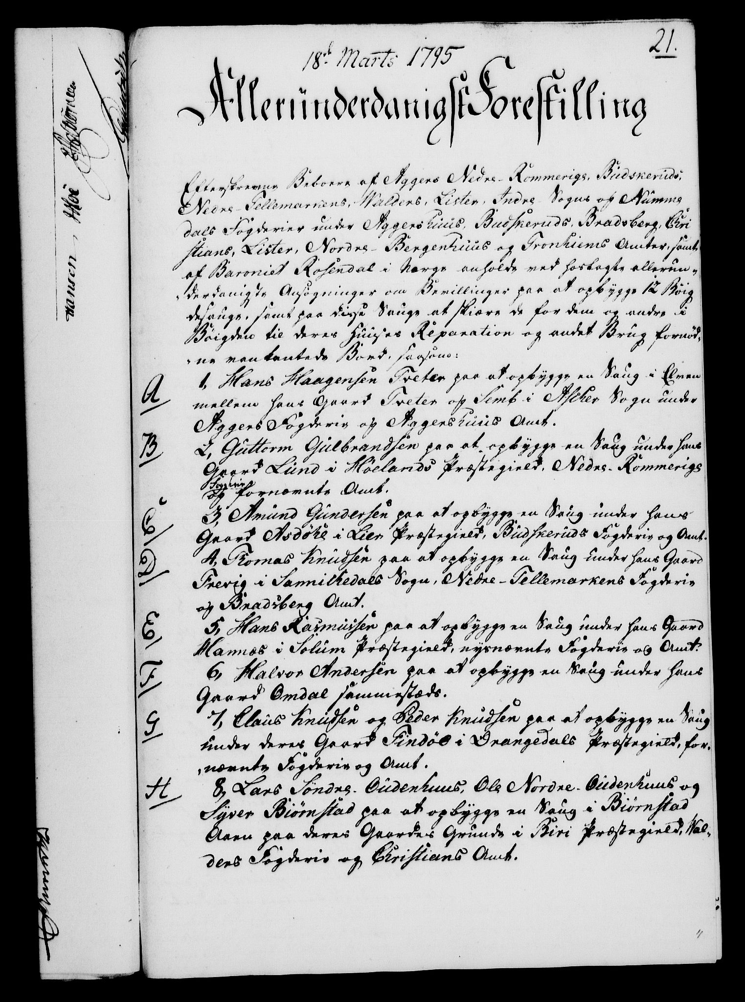 Rentekammeret, Kammerkanselliet, AV/RA-EA-3111/G/Gf/Gfa/L0077: Norsk relasjons- og resolusjonsprotokoll (merket RK 52.77), 1795, p. 134