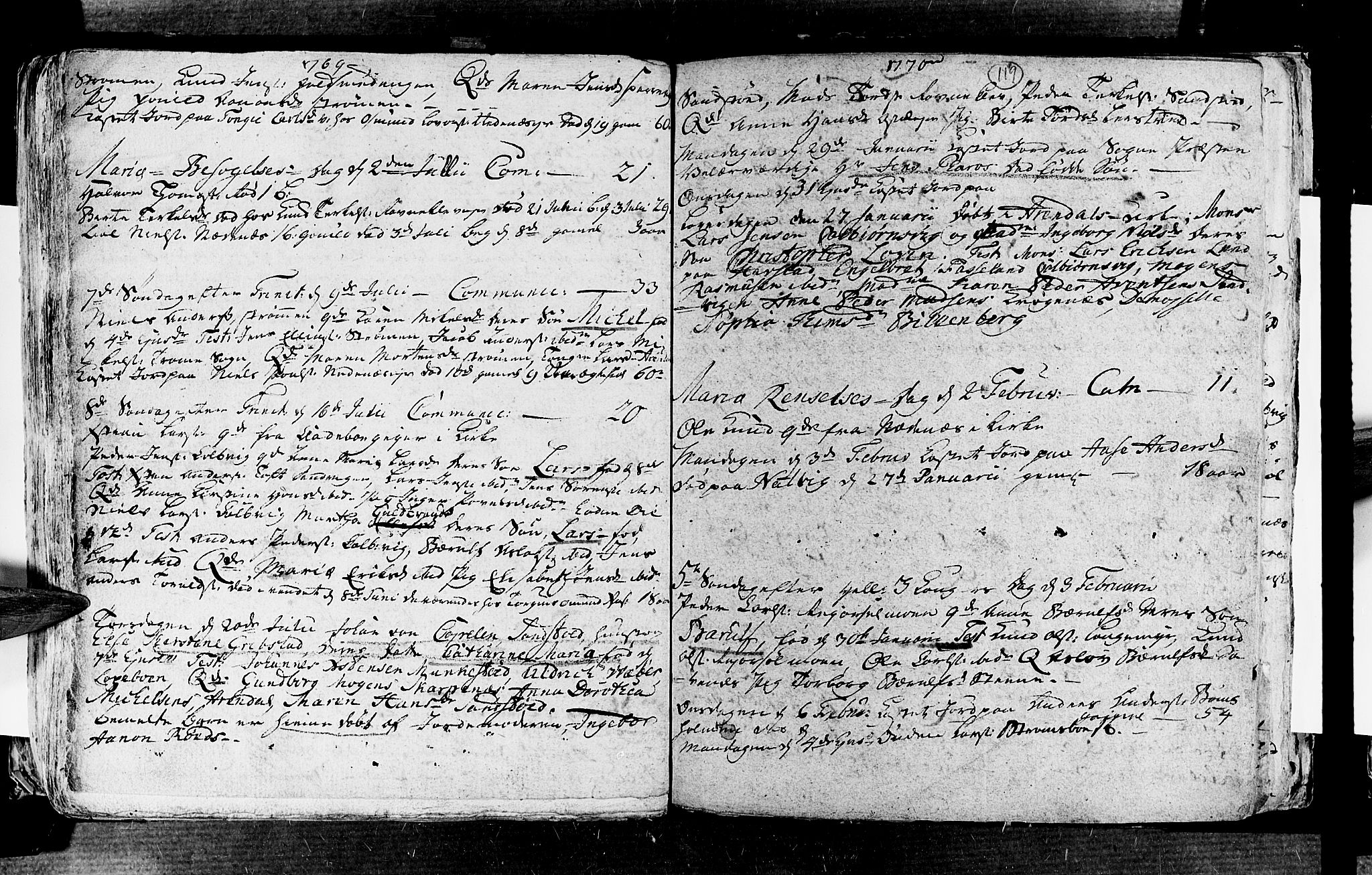 Øyestad sokneprestkontor, AV/SAK-1111-0049/F/Fa/L0006: Parish register (official) no. A 6, 1758-1776, p. 119