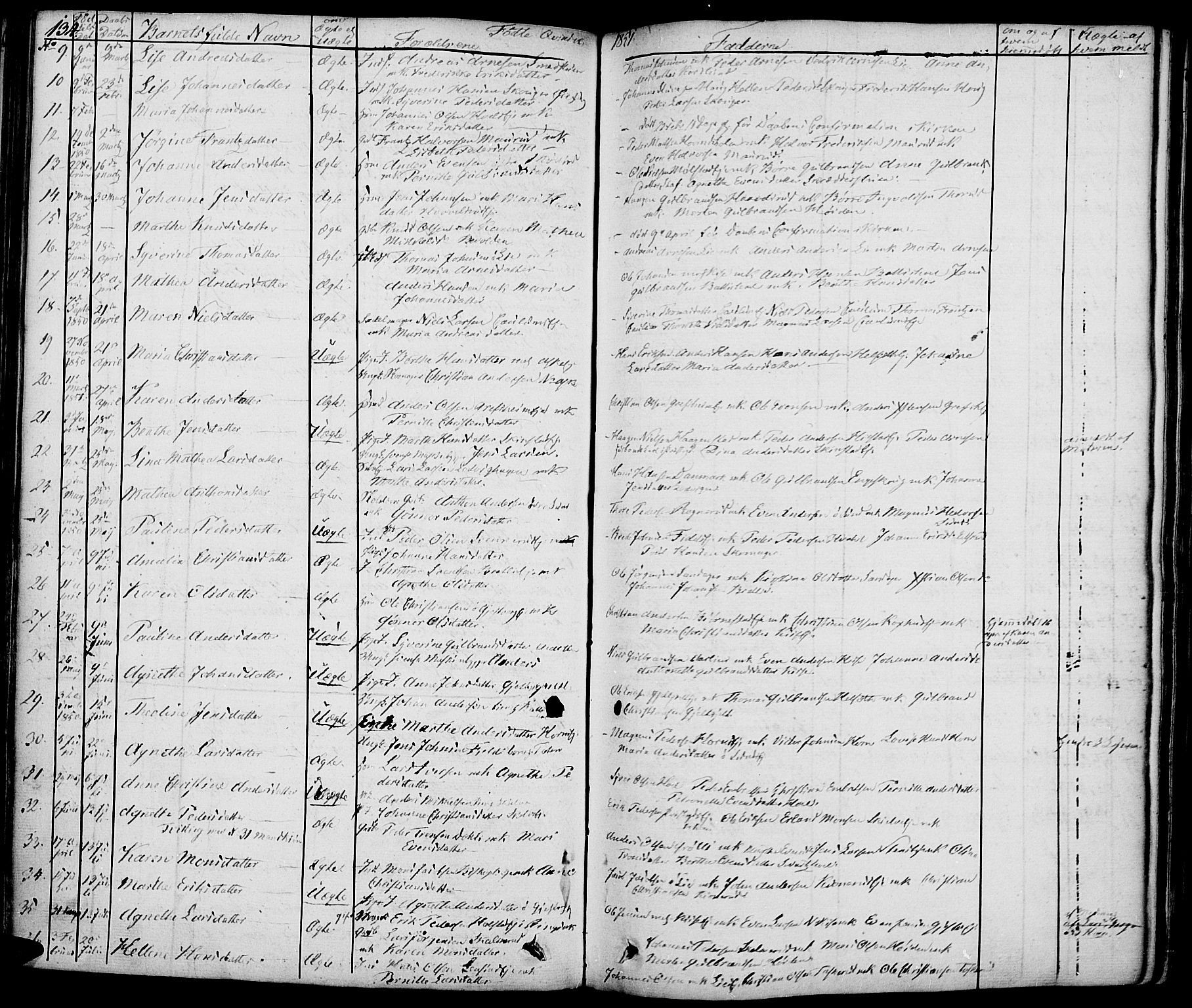 Nes prestekontor, Hedmark, AV/SAH-PREST-020/K/Ka/L0003: Parish register (official) no. 3, 1827-1851, p. 134