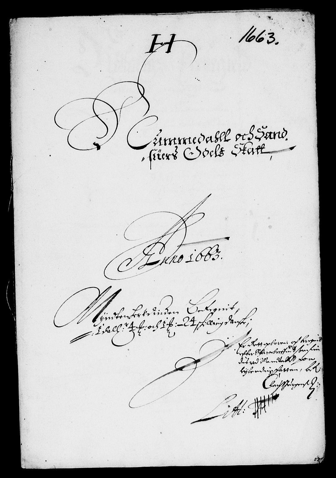 Rentekammeret inntil 1814, Reviderte regnskaper, Lensregnskaper, AV/RA-EA-5023/R/Rb/Rbn/L0006: Numedal og Sandsvær len, 1660-1664