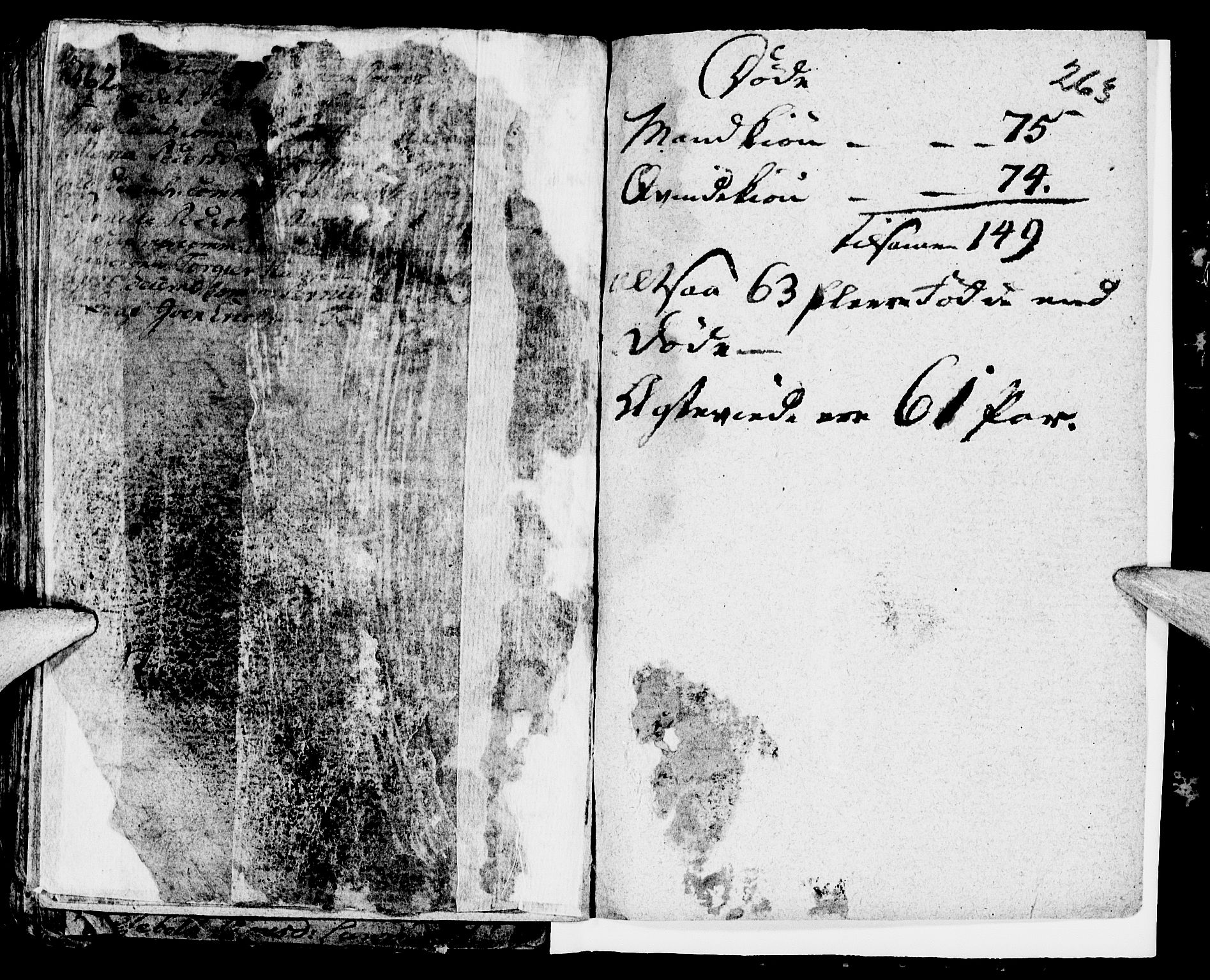 Ringsaker prestekontor, AV/SAH-PREST-014/I/Ia/L0005/0004: Parish register draft no. 5.4, 1785-1789, p. 262-263