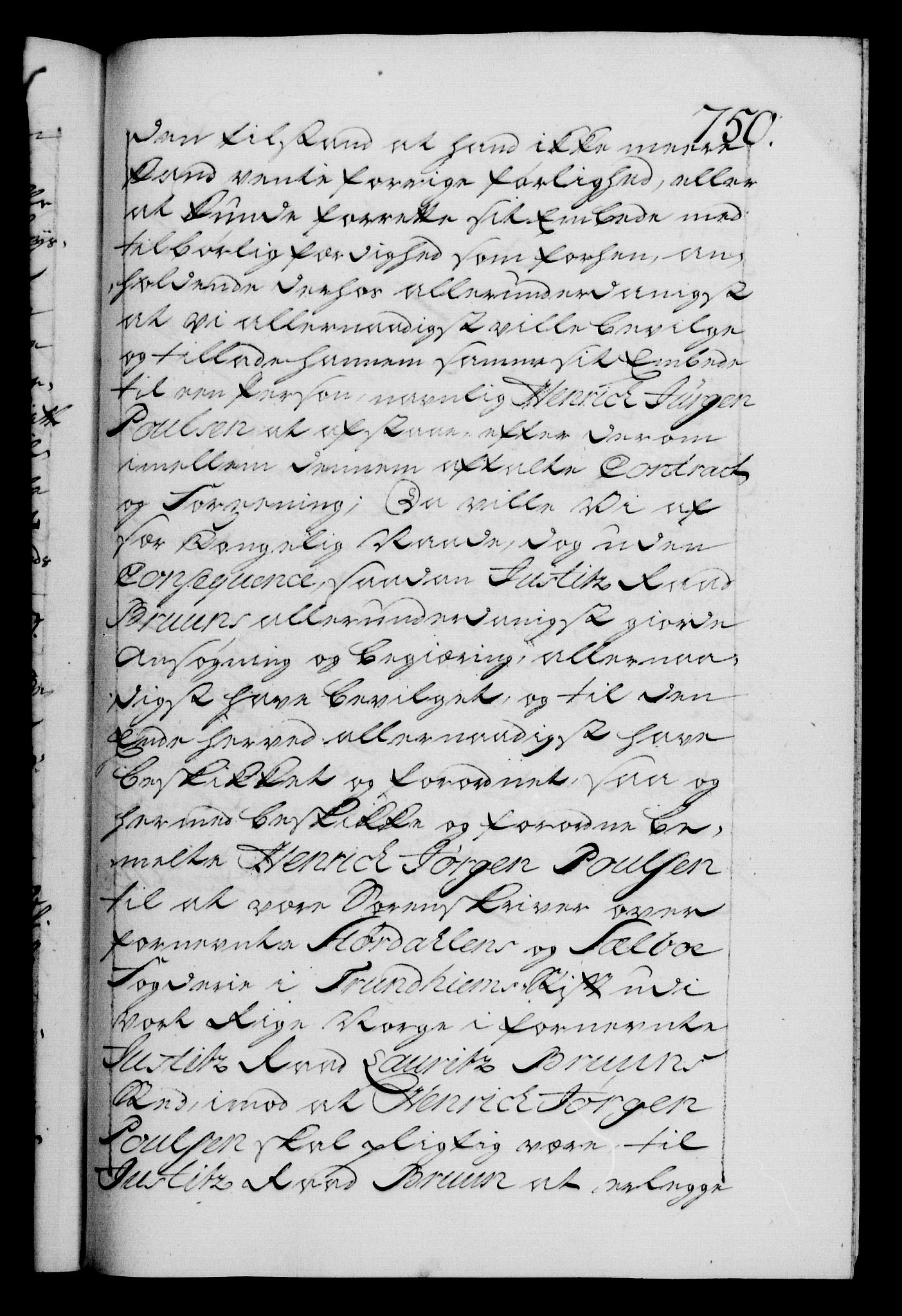 Danske Kanselli 1572-1799, RA/EA-3023/F/Fc/Fca/Fcaa/L0036: Norske registre, 1749-1750, p. 750a