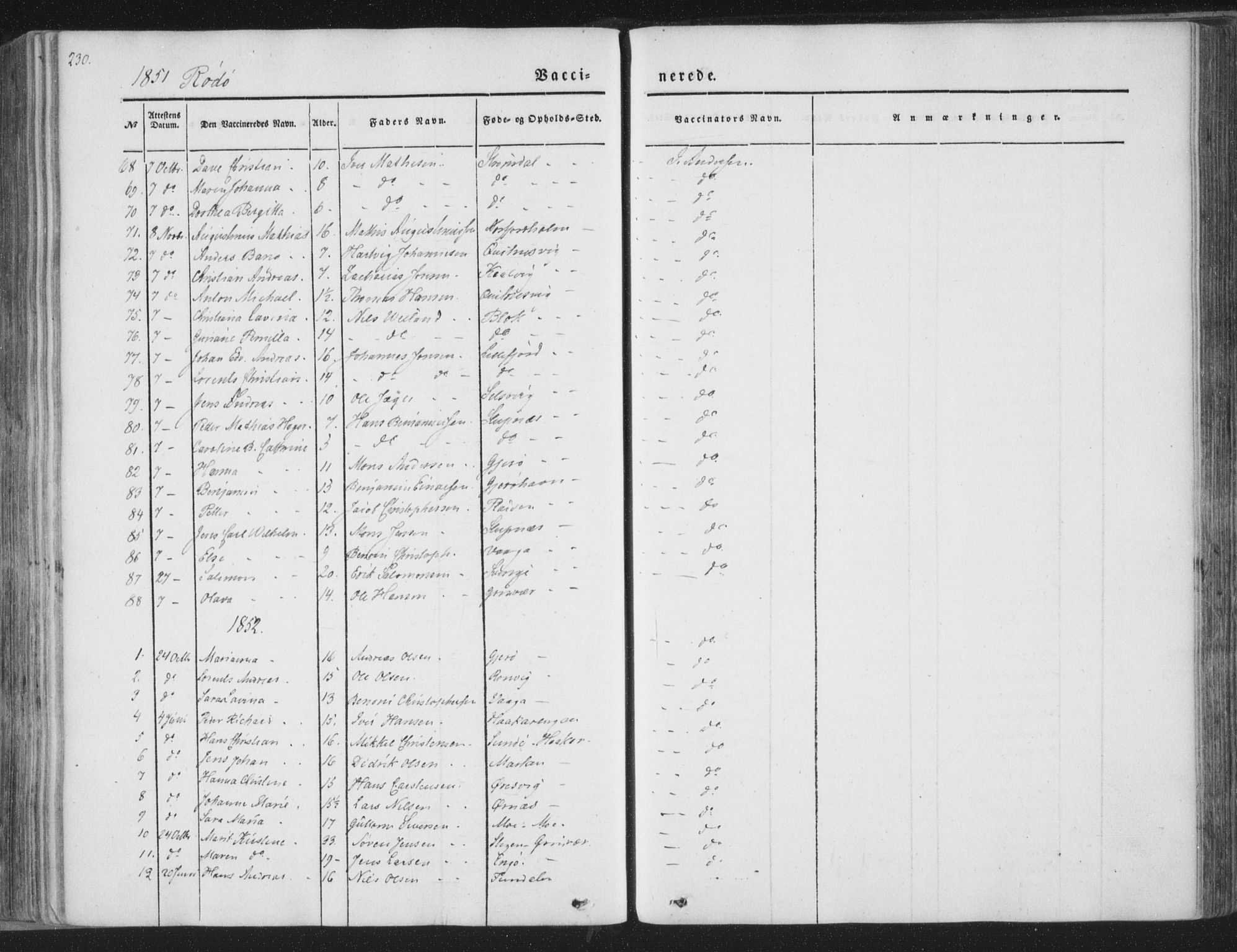 Ministerialprotokoller, klokkerbøker og fødselsregistre - Nordland, SAT/A-1459/841/L0604: Parish register (official) no. 841A09 /1, 1845-1862, p. 230