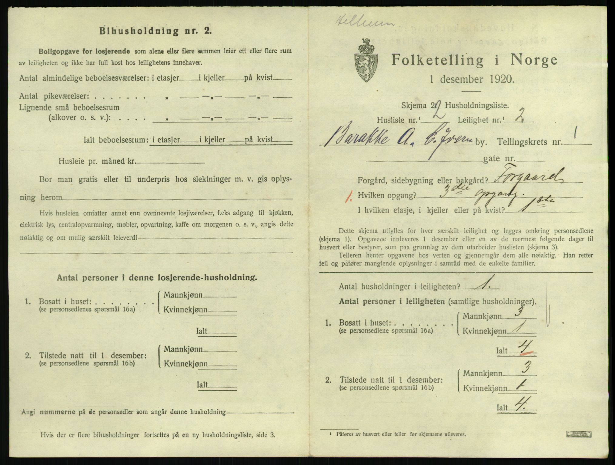 SAKO, 1920 census for Horten, 1920, p. 2821