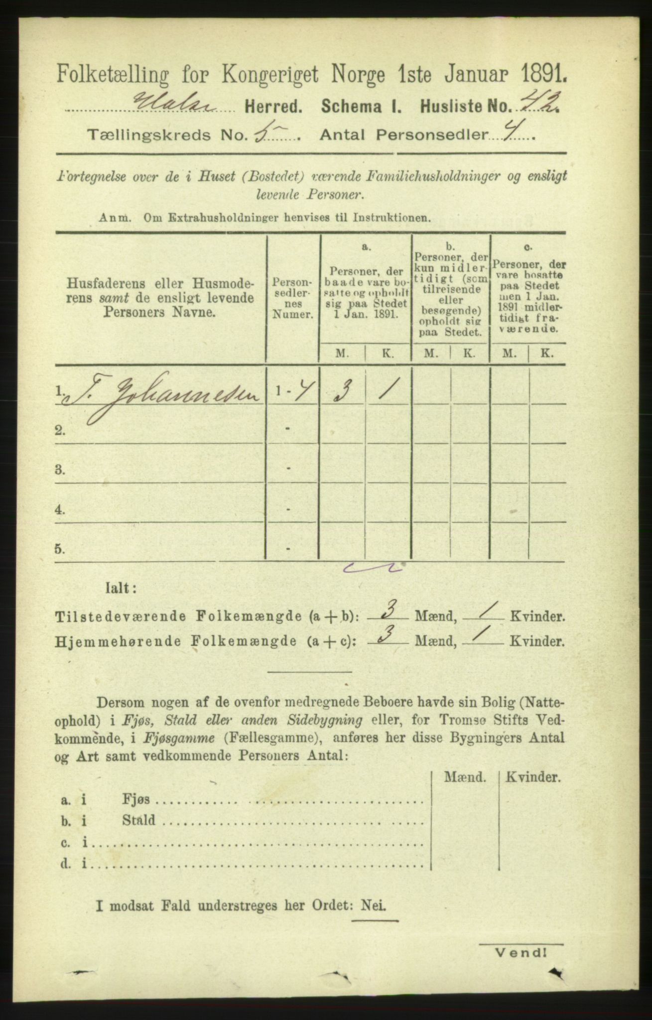 RA, 1891 census for 1571 Halsa, 1891, p. 1131