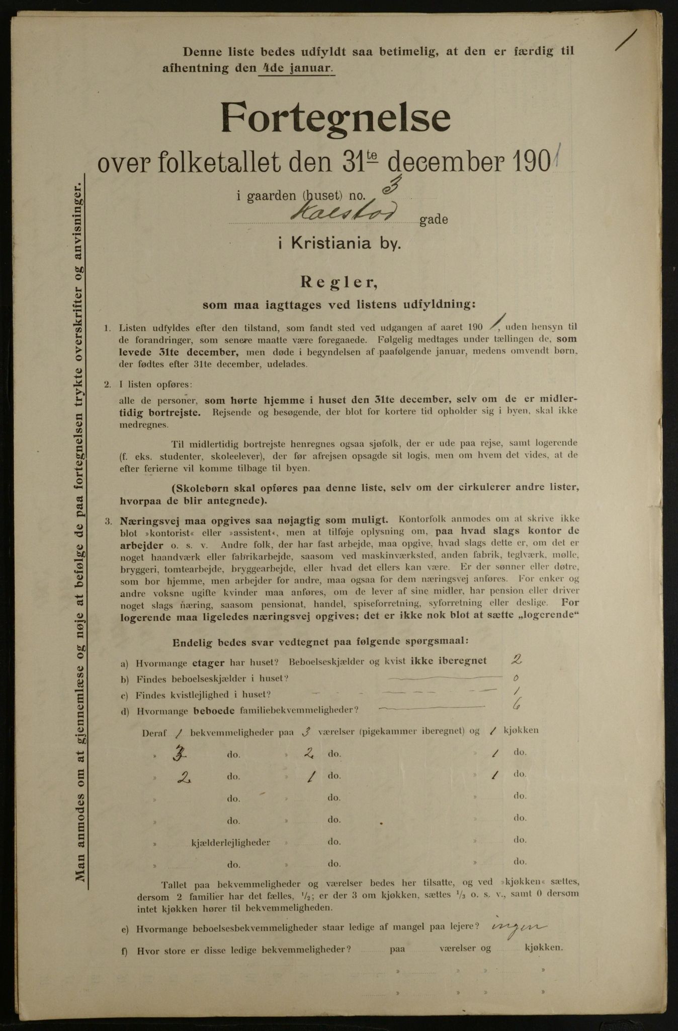 OBA, Municipal Census 1901 for Kristiania, 1901, p. 8115