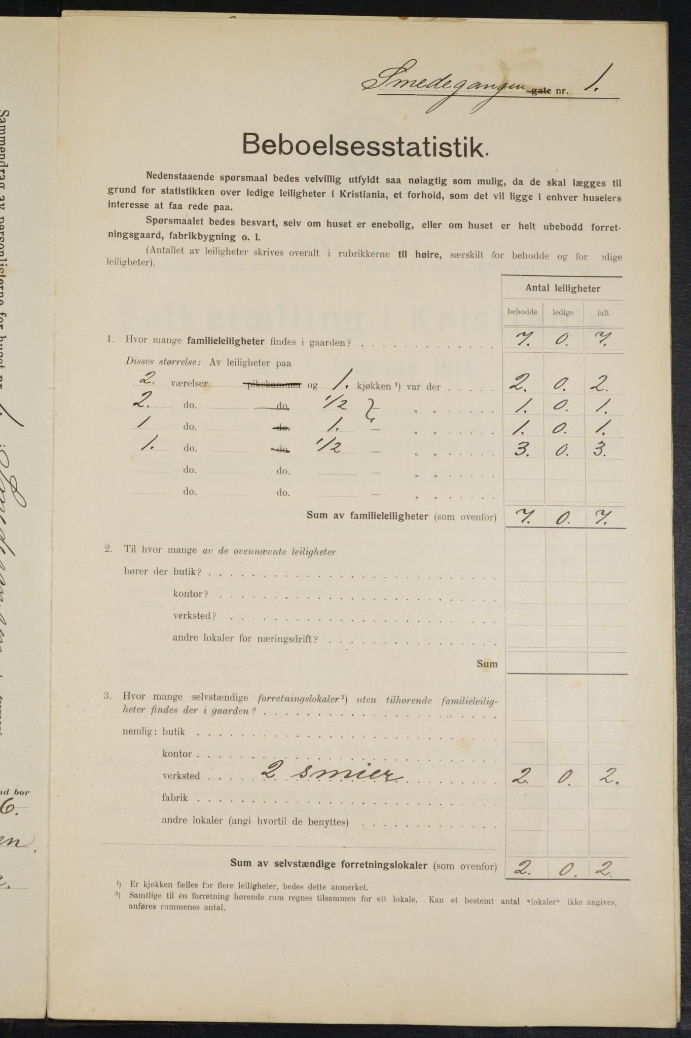 OBA, Municipal Census 1914 for Kristiania, 1914, p. 96947