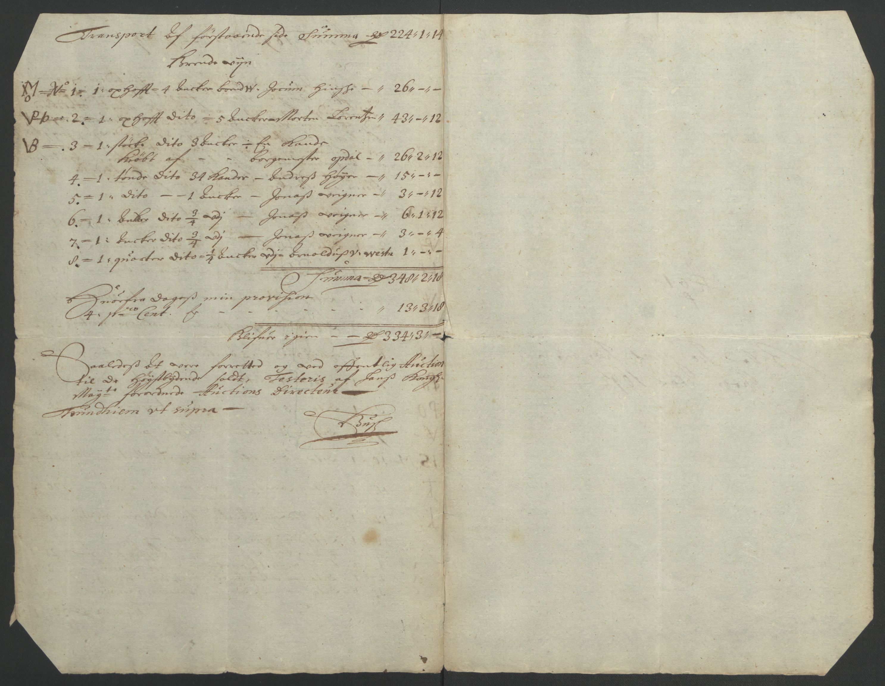 Rentekammeret inntil 1814, Reviderte regnskaper, Fogderegnskap, RA/EA-4092/R57/L3849: Fogderegnskap Fosen, 1692-1693, p. 232