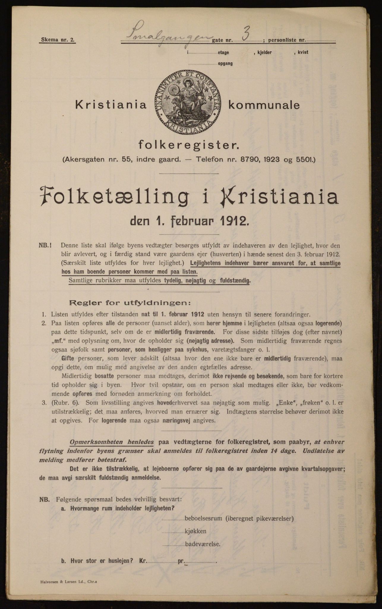 OBA, Municipal Census 1912 for Kristiania, 1912, p. 97272