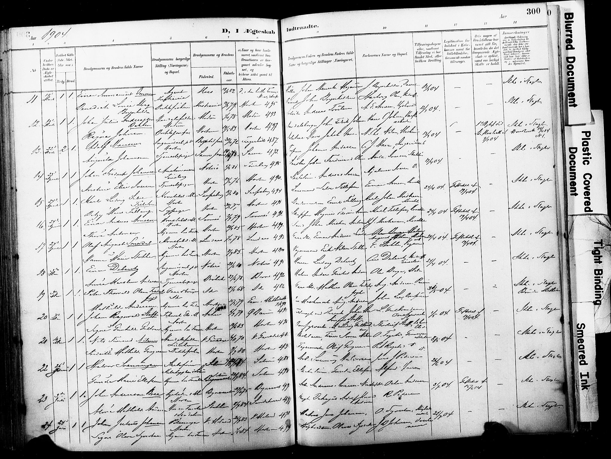 Horten kirkebøker, AV/SAKO-A-348/F/Fa/L0005: Parish register (official) no. 5, 1896-1904, p. 300