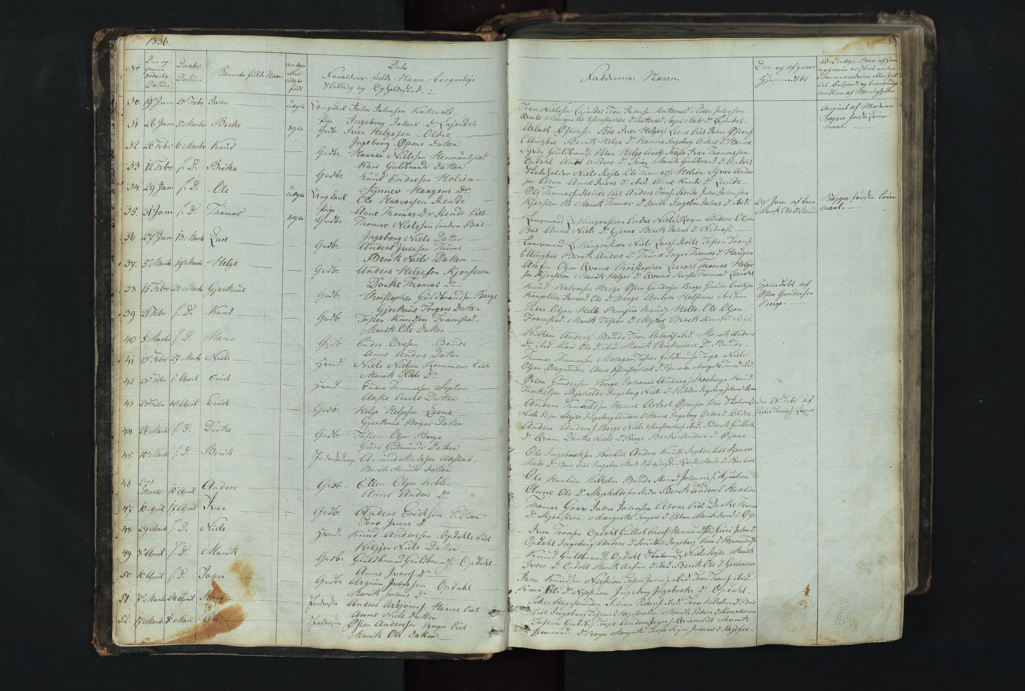Vang prestekontor, Valdres, SAH/PREST-140/H/Hb/L0004: Parish register (copy) no. 4, 1835-1892, p. 8