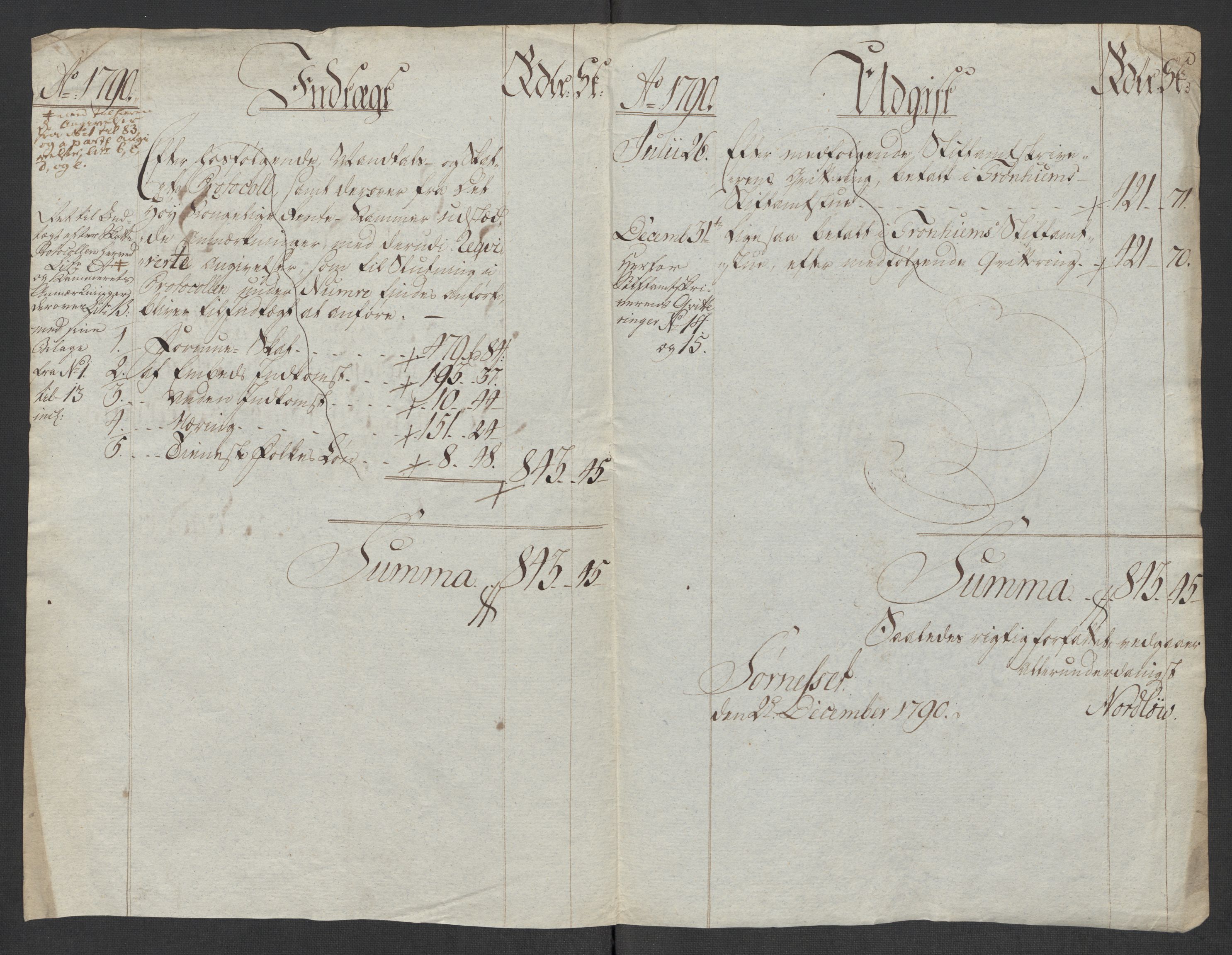 Rentekammeret inntil 1814, Reviderte regnskaper, Mindre regnskaper, AV/RA-EA-4068/Rf/Rfe/L0049: Sunnhordland og Hardanger fogderi, Sunnmøre fogderi, 1789, p. 315