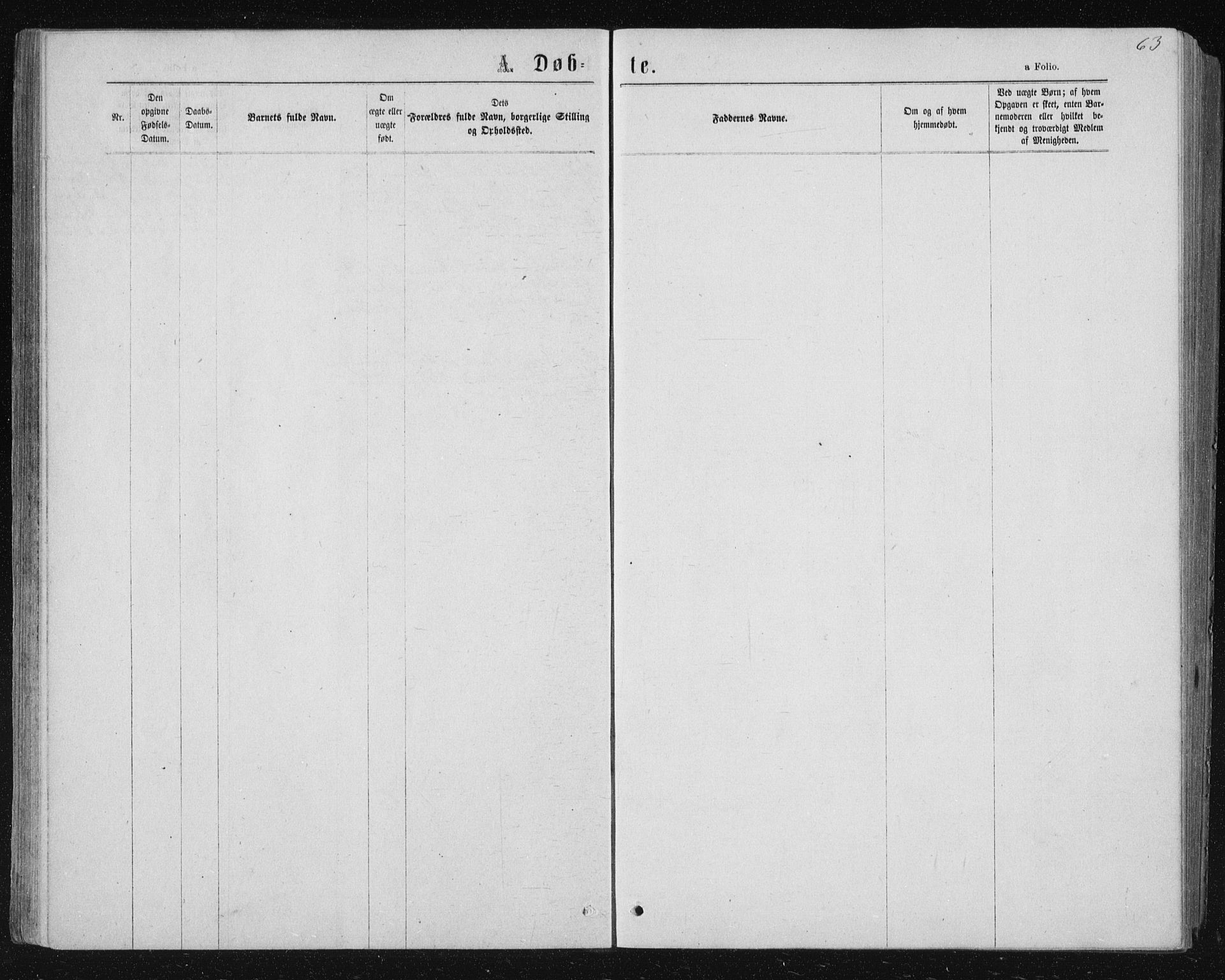 Ministerialprotokoller, klokkerbøker og fødselsregistre - Nord-Trøndelag, SAT/A-1458/722/L0219: Parish register (official) no. 722A06, 1868-1880, p. 63