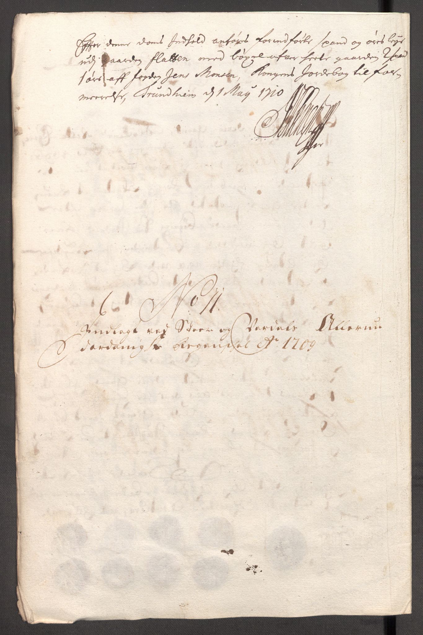 Rentekammeret inntil 1814, Reviderte regnskaper, Fogderegnskap, RA/EA-4092/R62/L4199: Fogderegnskap Stjørdal og Verdal, 1709, p. 158