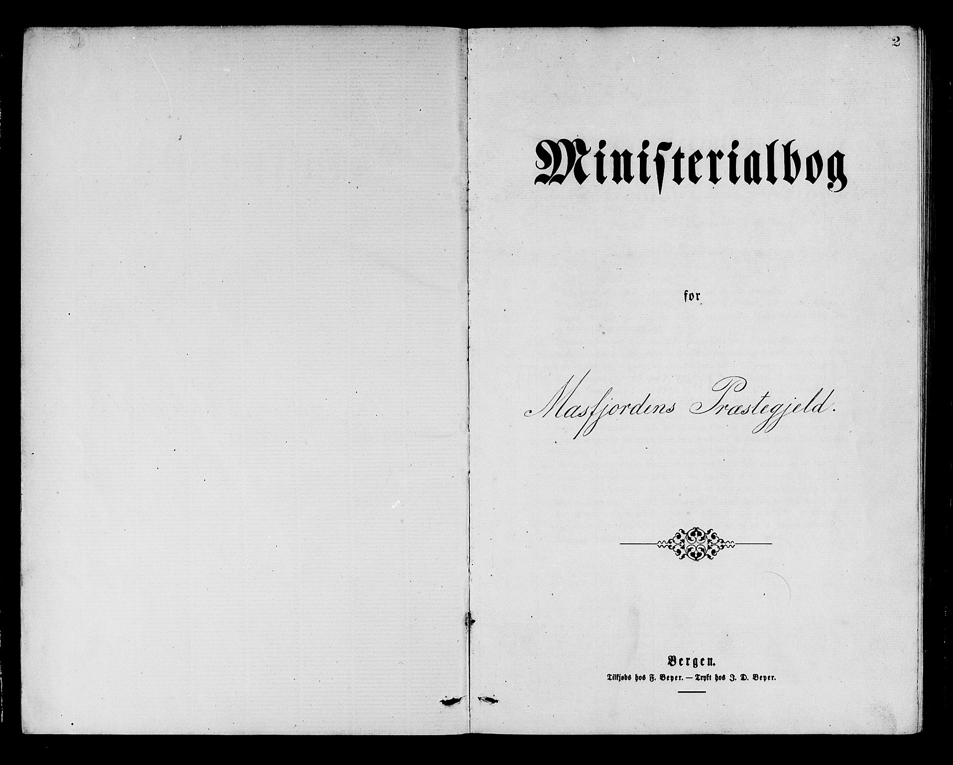 Masfjorden sokneprestembete, AV/SAB-A-77001: Parish register (copy) no. A 2, 1876-1891, p. 2