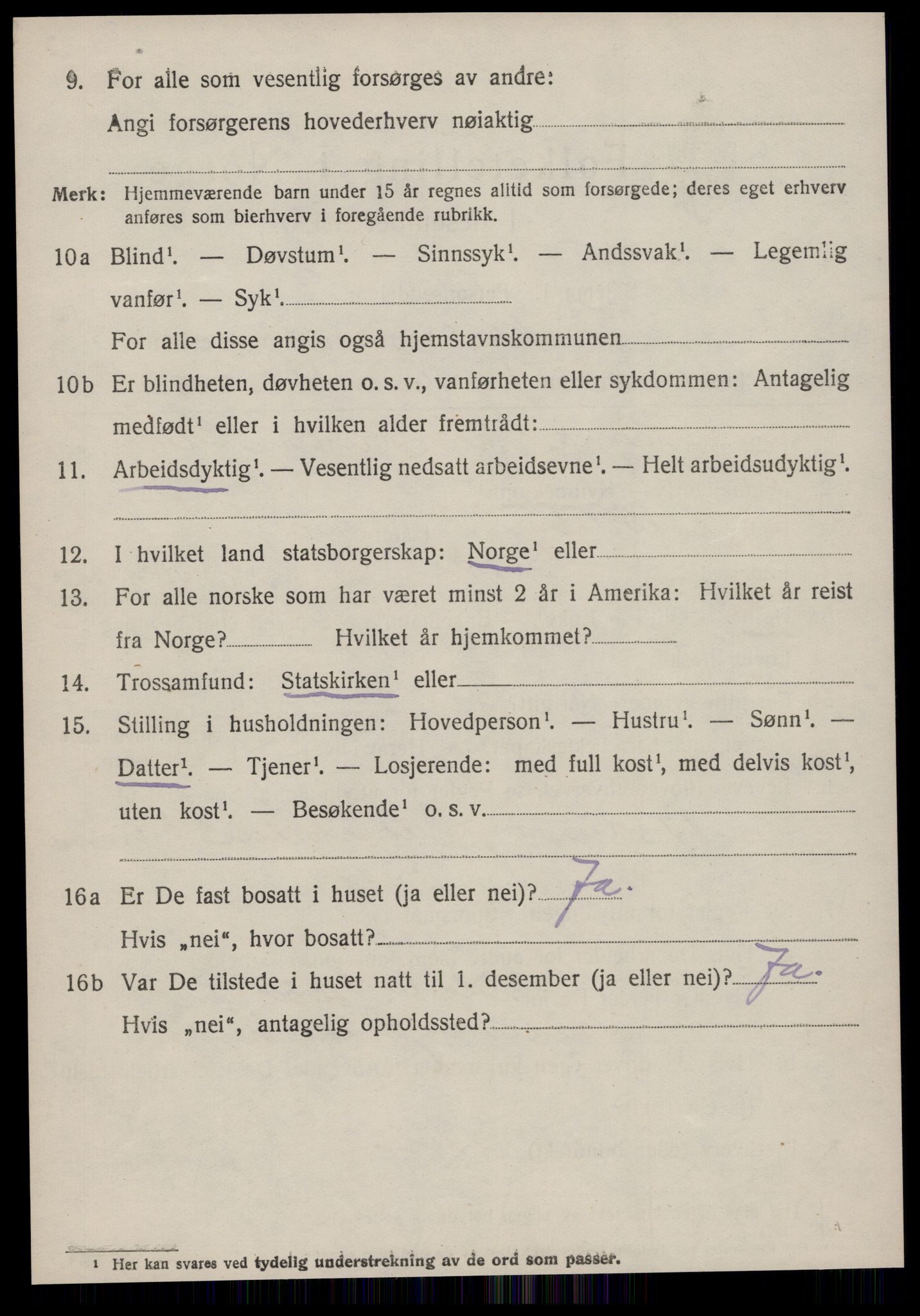 SAT, 1920 census for Giske, 1920, p. 879