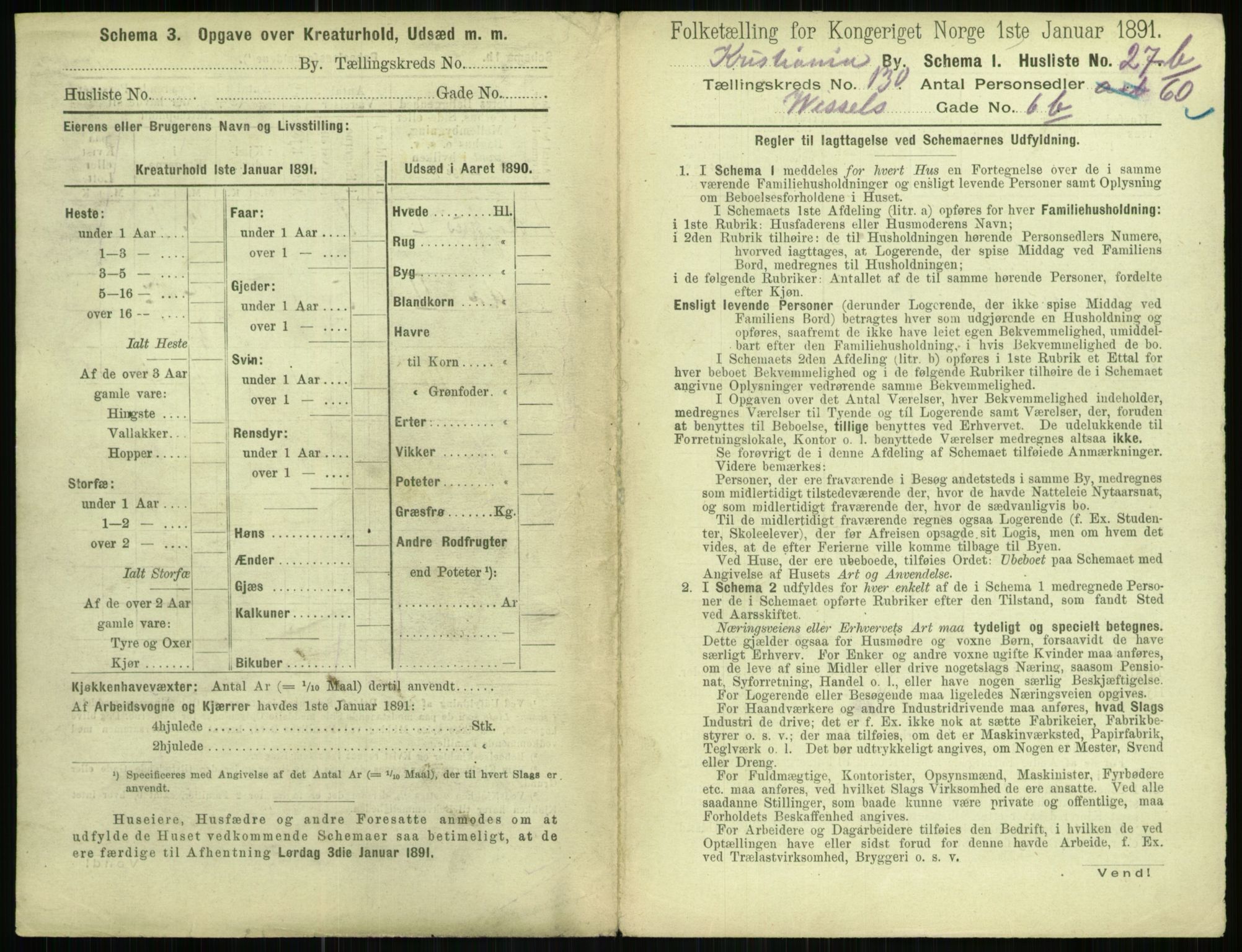 RA, 1891 census for 0301 Kristiania, 1891, p. 70062