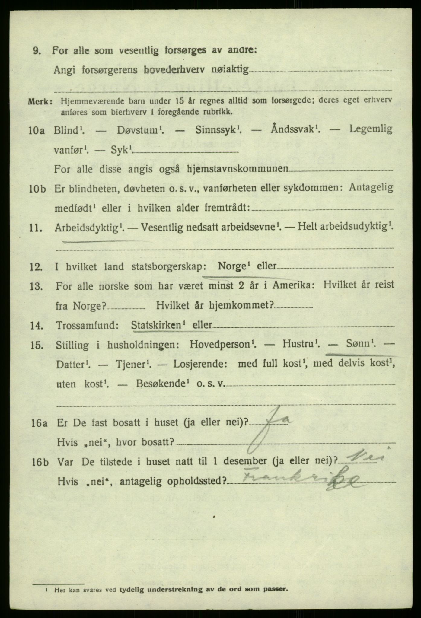 SAB, 1920 census for Laksevåg, 1920, p. 3265