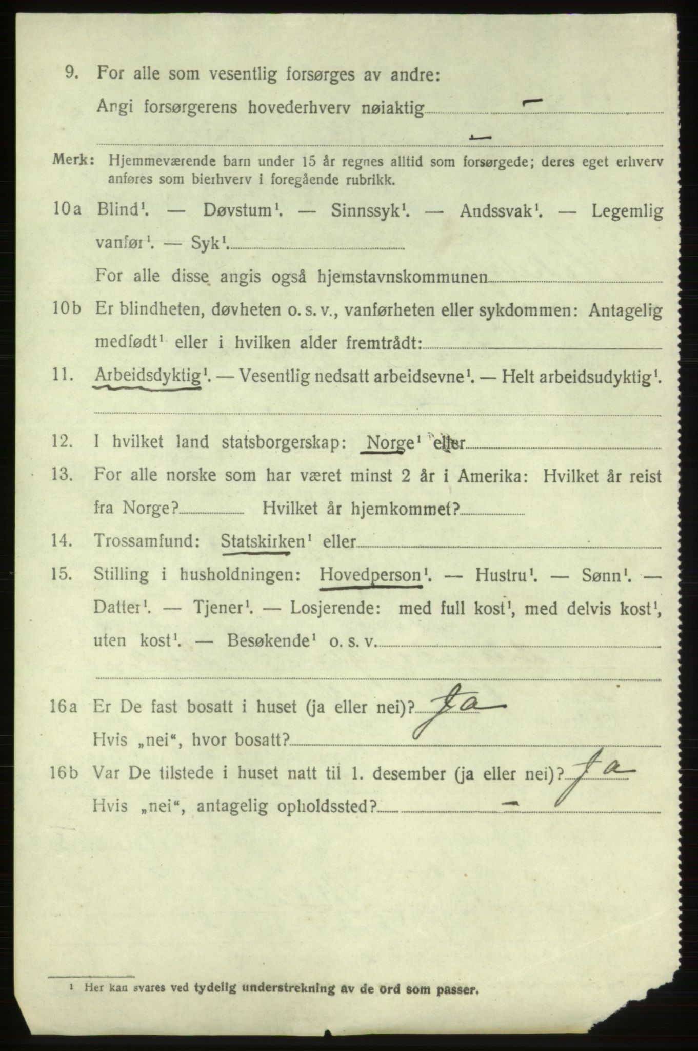 SAB, 1920 census for Vikebygd, 1920, p. 2662