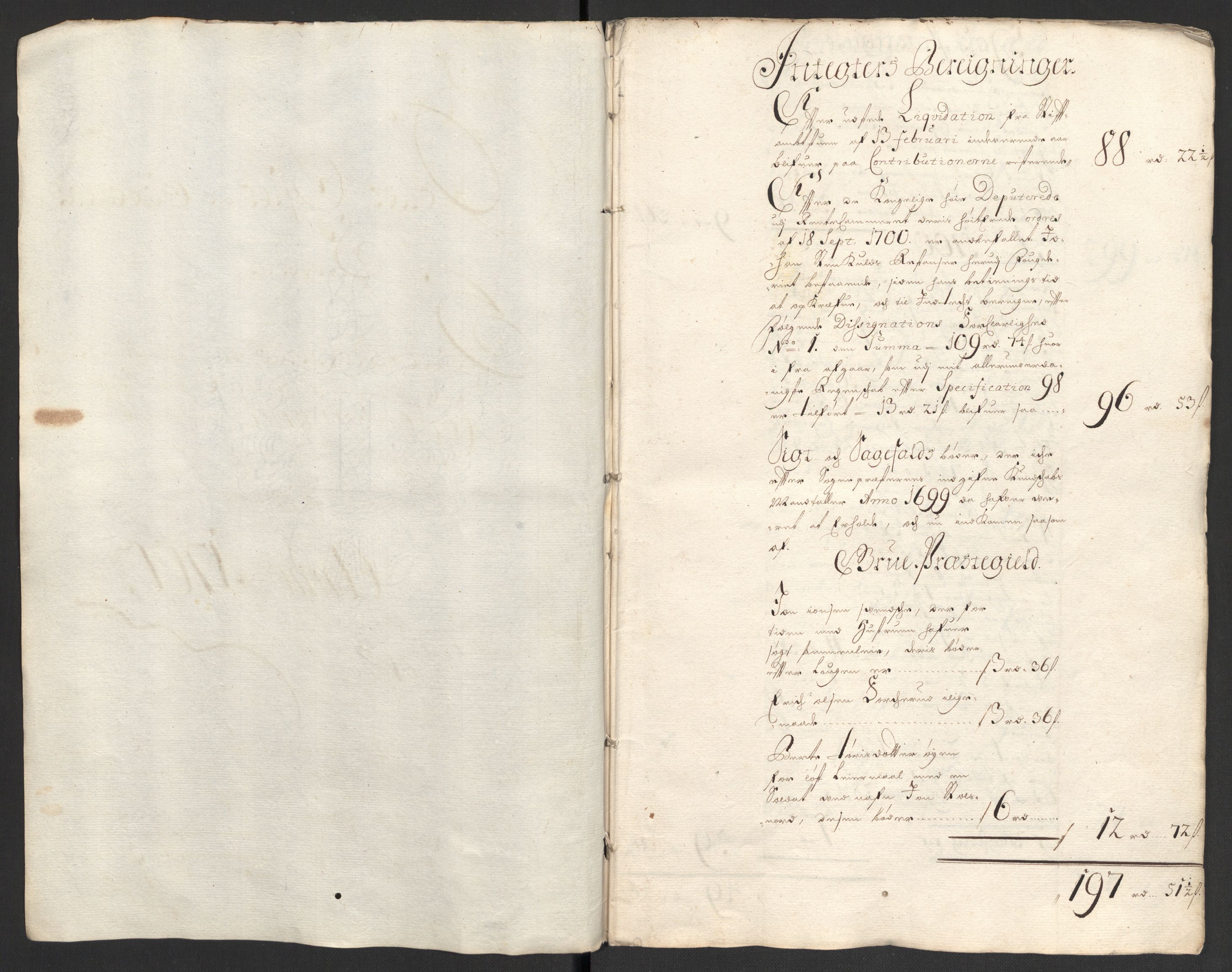 Rentekammeret inntil 1814, Reviderte regnskaper, Fogderegnskap, AV/RA-EA-4092/R13/L0838: Fogderegnskap Solør, Odal og Østerdal, 1700, p. 5