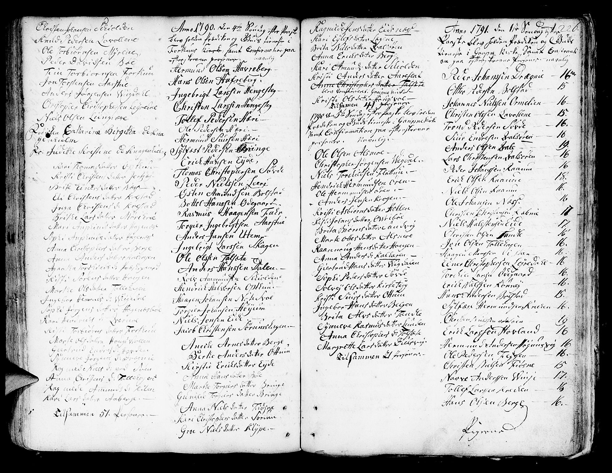 Luster sokneprestembete, SAB/A-81101/H/Haa/Haaa/L0001: Parish register (official) no. A 1, 1731-1803, p. 226