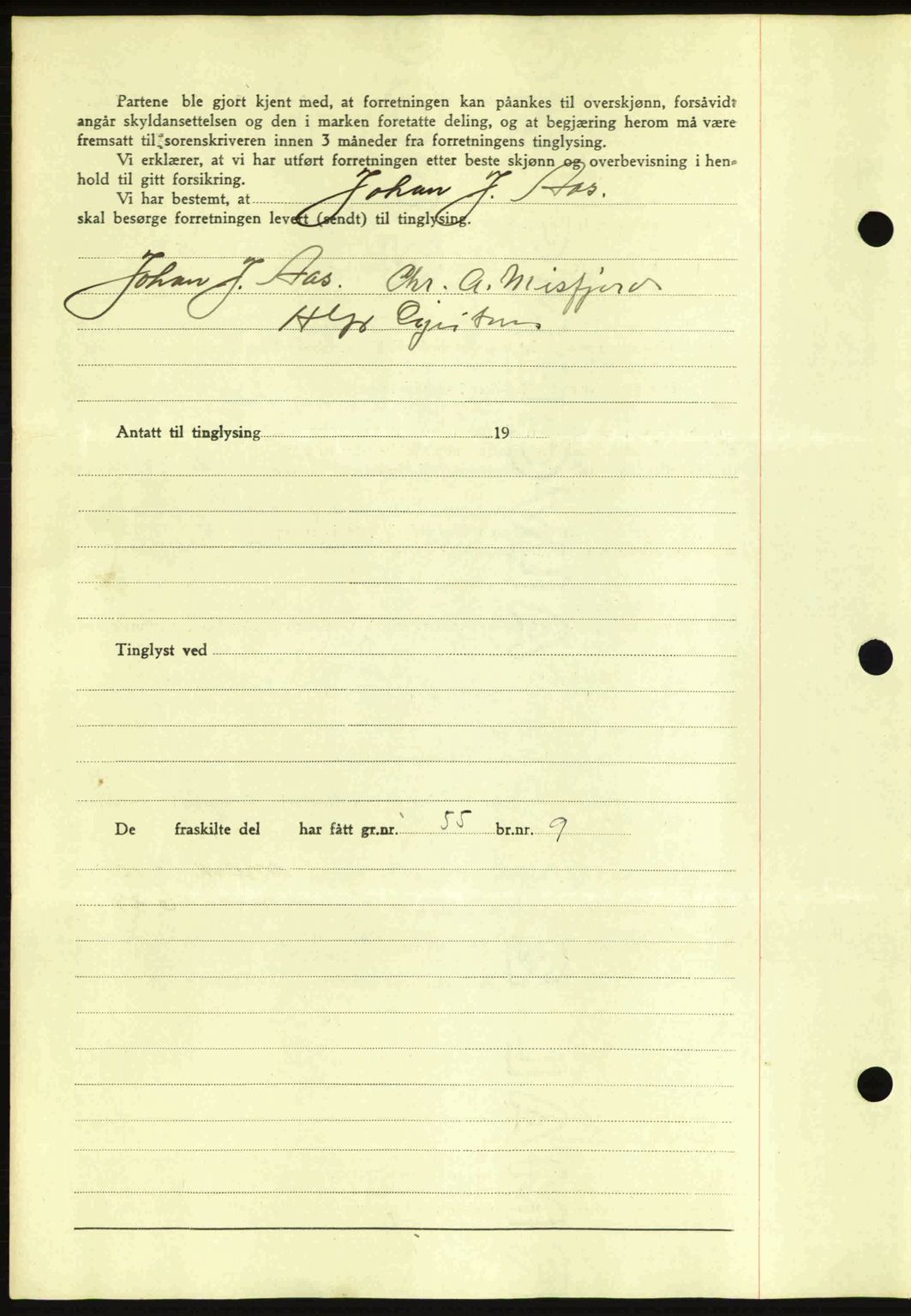 Romsdal sorenskriveri, AV/SAT-A-4149/1/2/2C: Mortgage book no. A15, 1943-1944, Diary no: : 258/1944