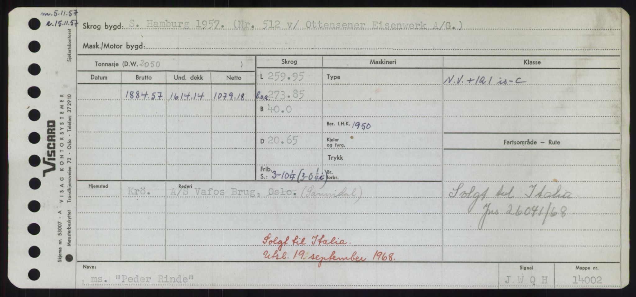 Sjøfartsdirektoratet med forløpere, Skipsmålingen, RA/S-1627/H/Hd/L0029: Fartøy, P, p. 123