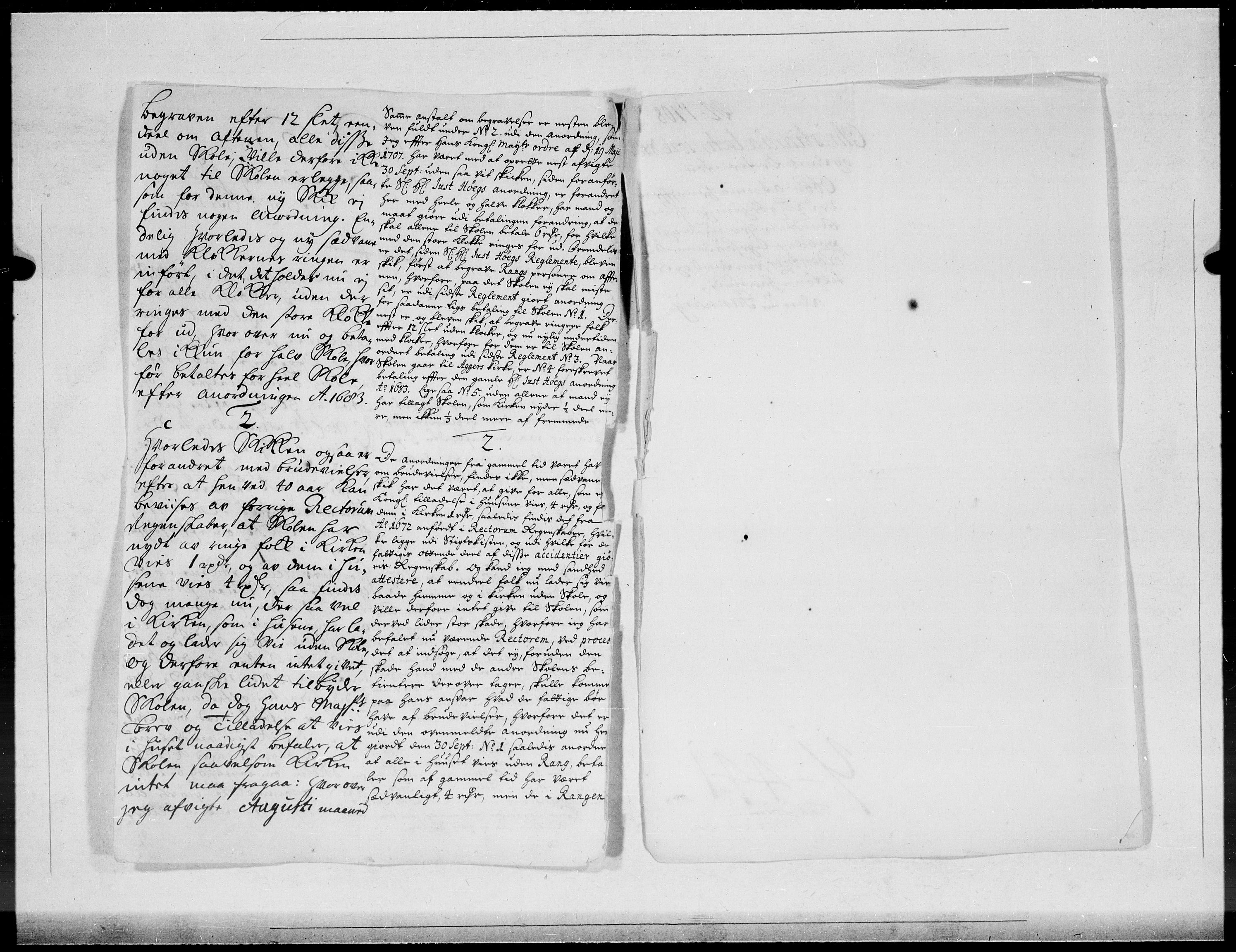Danske Kanselli 1572-1799, AV/RA-EA-3023/F/Fc/Fcc/Fcca/L0065: Norske innlegg 1572-1799, 1708, p. 18