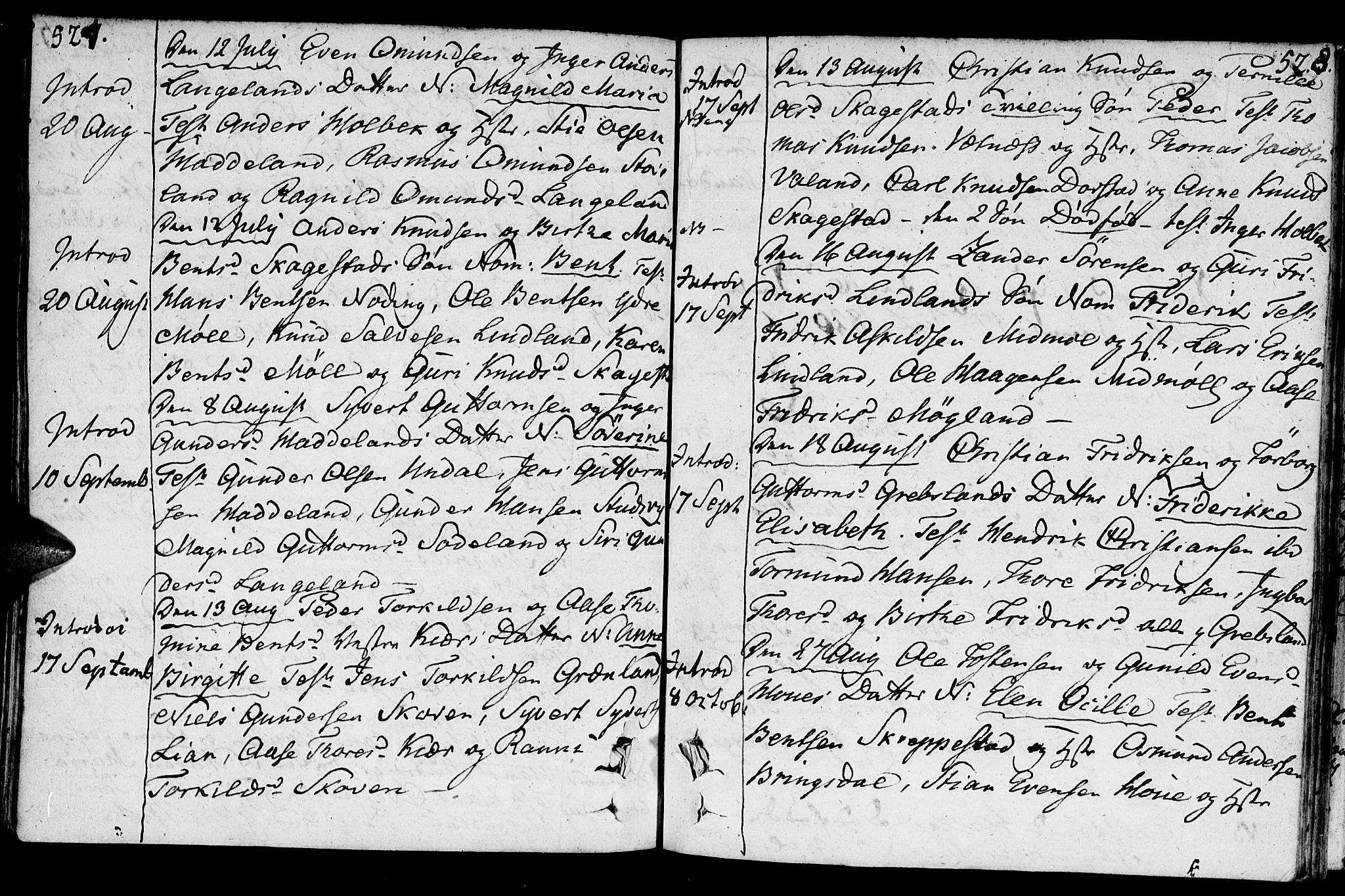 Holum sokneprestkontor, AV/SAK-1111-0022/F/Fa/Faa/L0003: Parish register (official) no. A 3, 1780-1821, p. 527-528