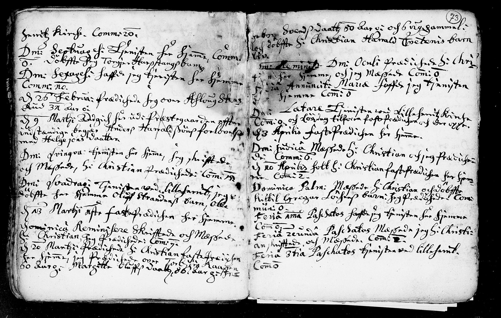 Heddal kirkebøker, AV/SAKO-A-268/F/Fa/L0002: Parish register (official) no. I 2, 1699-1722, p. 73