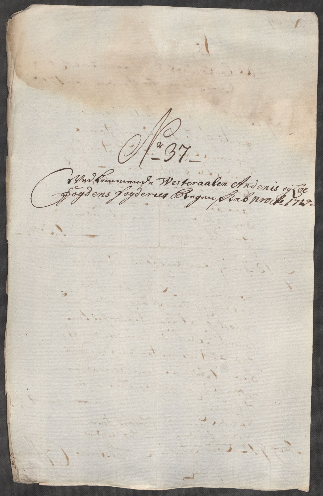 Rentekammeret inntil 1814, Reviderte regnskaper, Fogderegnskap, AV/RA-EA-4092/R67/L4681: Fogderegnskap Vesterålen, Andenes og Lofoten, 1715, p. 206