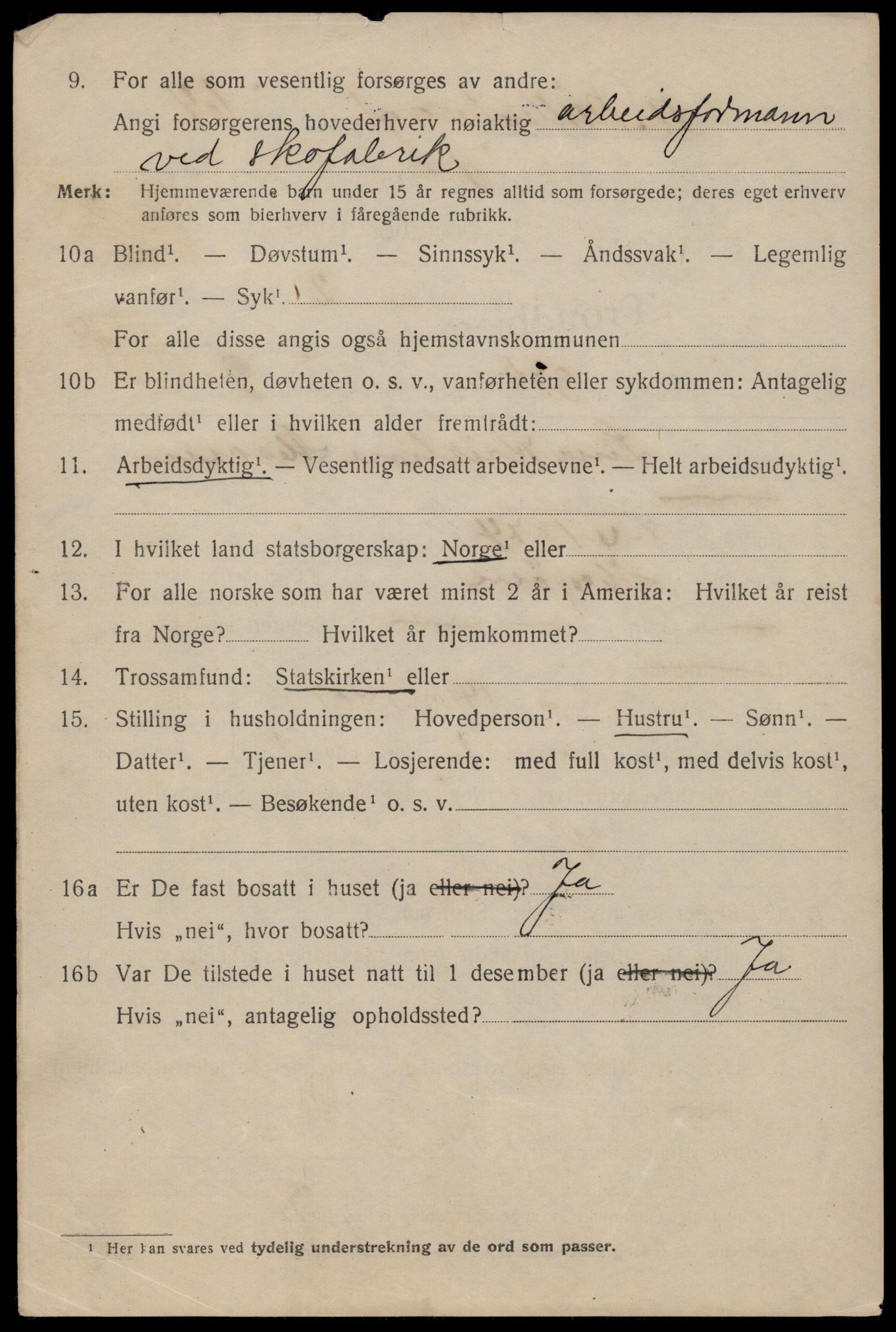 SAT, 1920 census for Trondheim, 1920, p. 103709