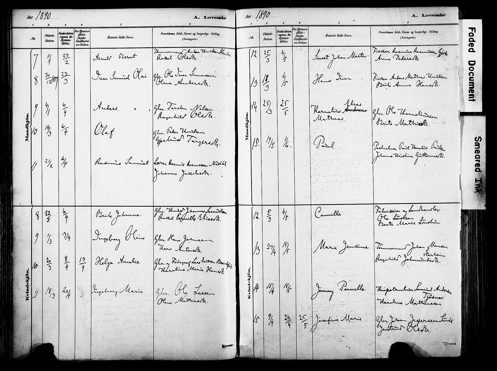 Eid sokneprestembete, AV/SAB-A-82301/H/Haa/Haab/L0001: Parish register (official) no. B 1, 1879-1906, p. 89