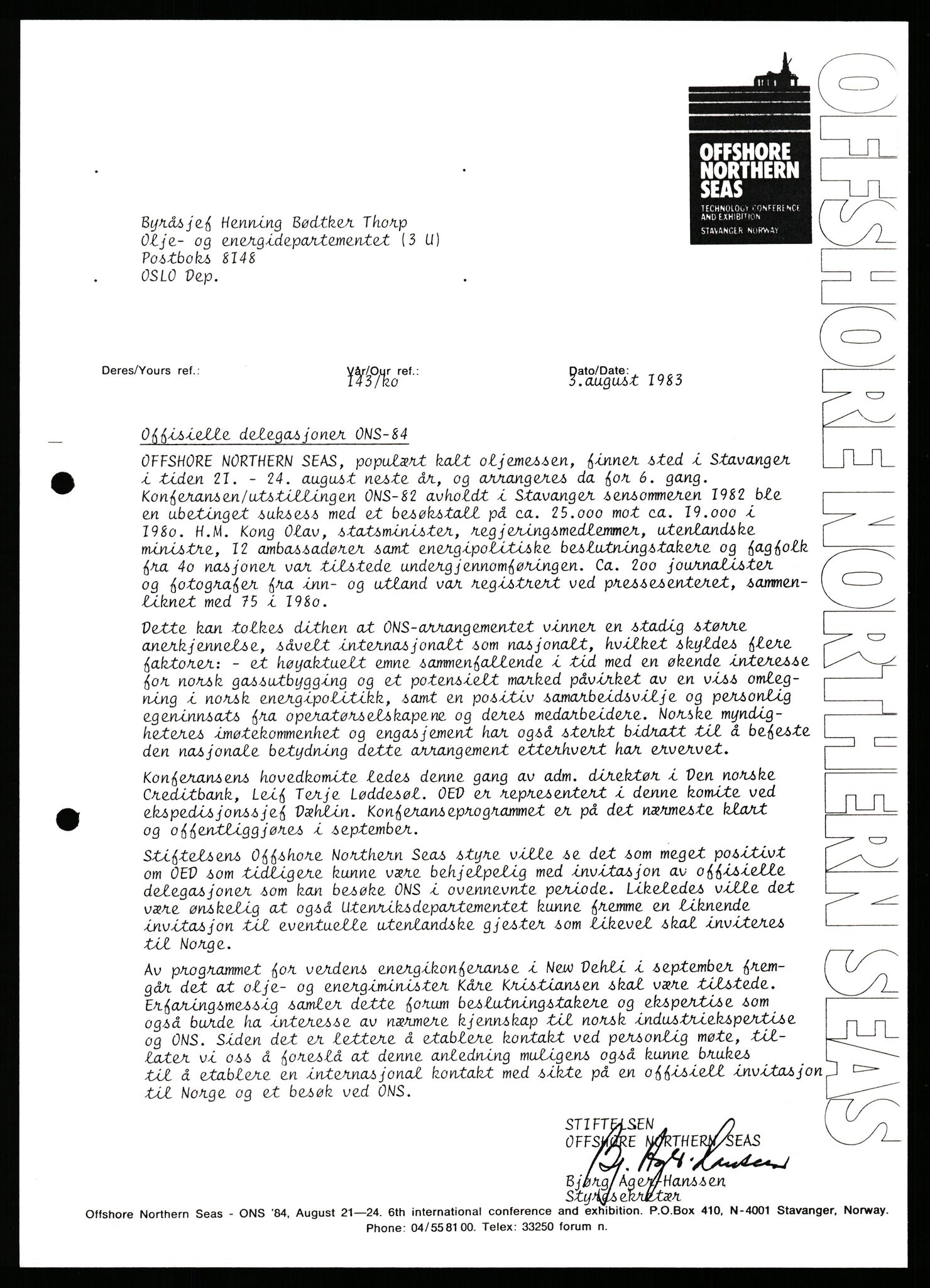 Pa 1716 - Stiftelsen Offshore Northern Seas, AV/SAST-A-102319/F/Fa/L0002: ONS 84, 1983-1984, p. 280