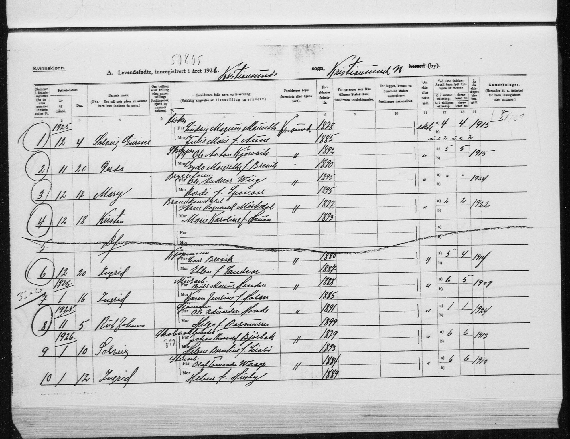 Ministerialprotokoller, klokkerbøker og fødselsregistre - Møre og Romsdal, SAT/A-1454/572/L0864: Parish register (official) no. 572D08, 1921-1935