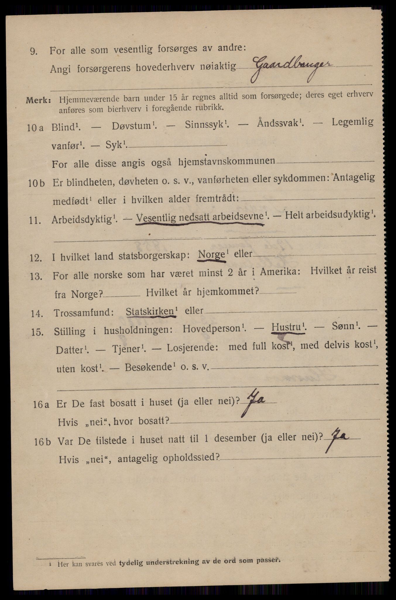 SAST, 1920 census for Sokndal town, 1920, p. 914