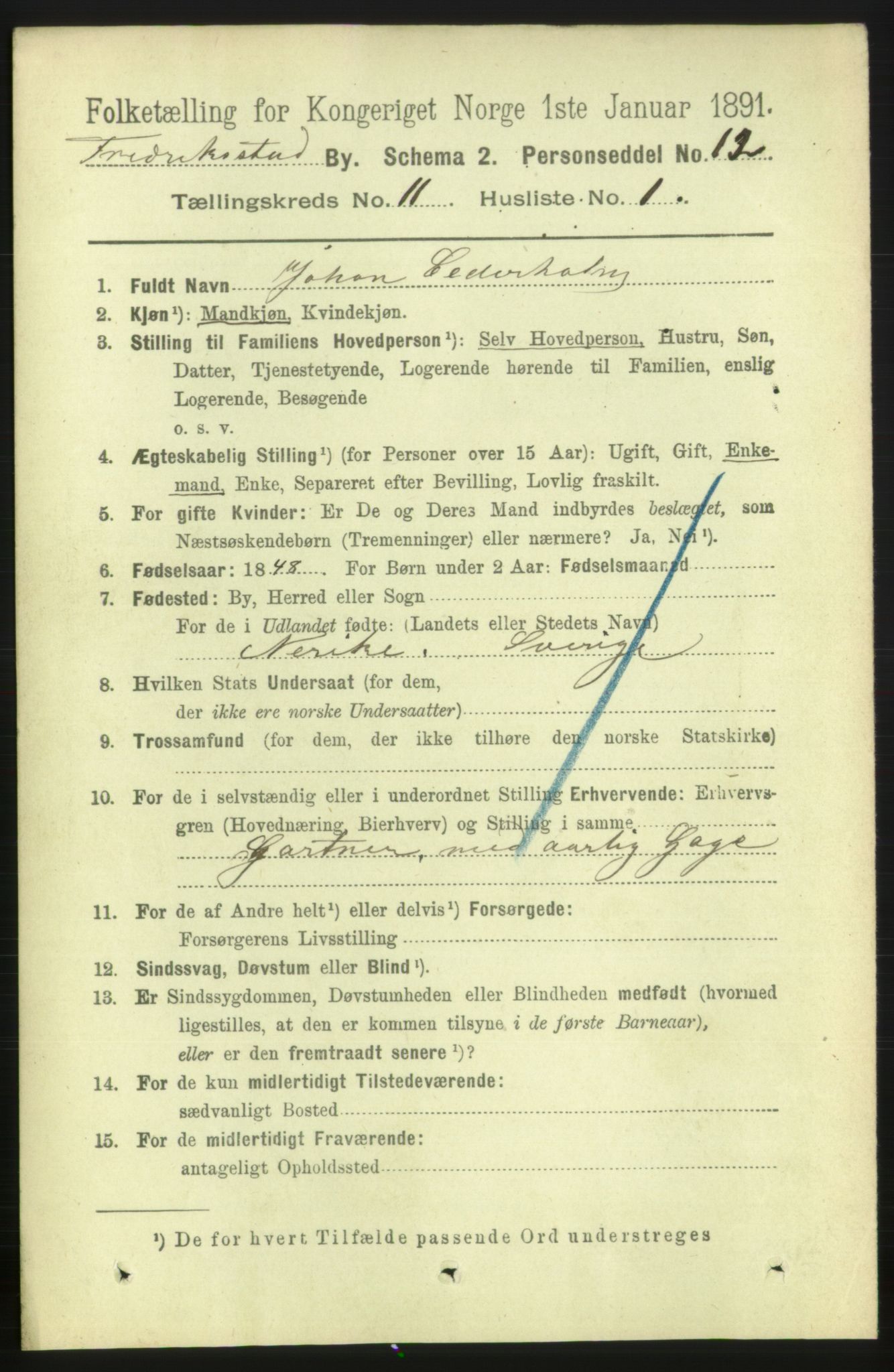 RA, 1891 census for 0103 Fredrikstad, 1891, p. 12573