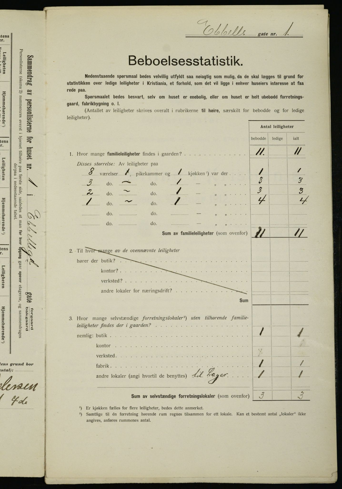 OBA, Municipal Census 1912 for Kristiania, 1912, p. 17965