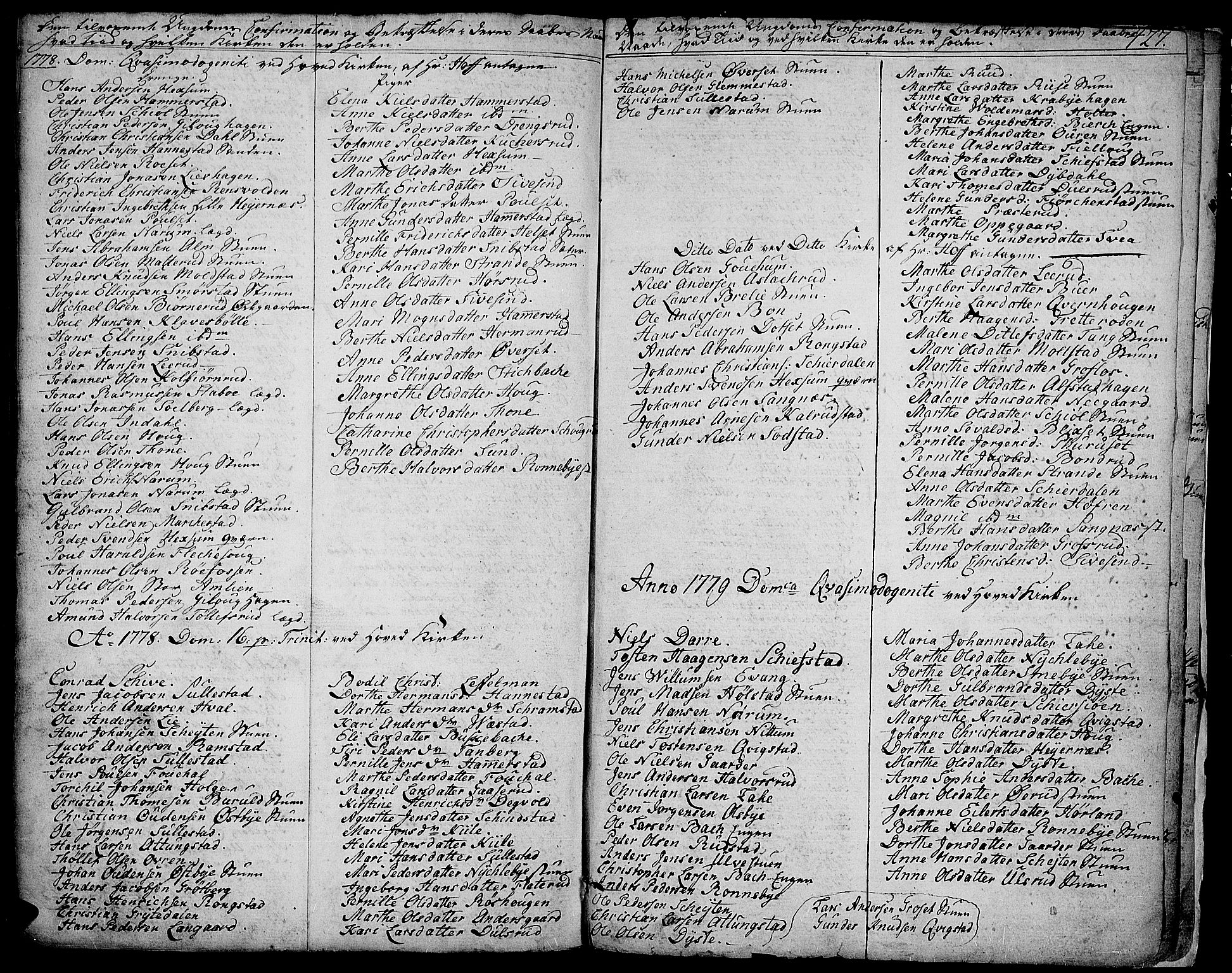 Toten prestekontor, SAH/PREST-102/H/Ha/Haa/L0006: Parish register (official) no. 6, 1773-1793, p. 427