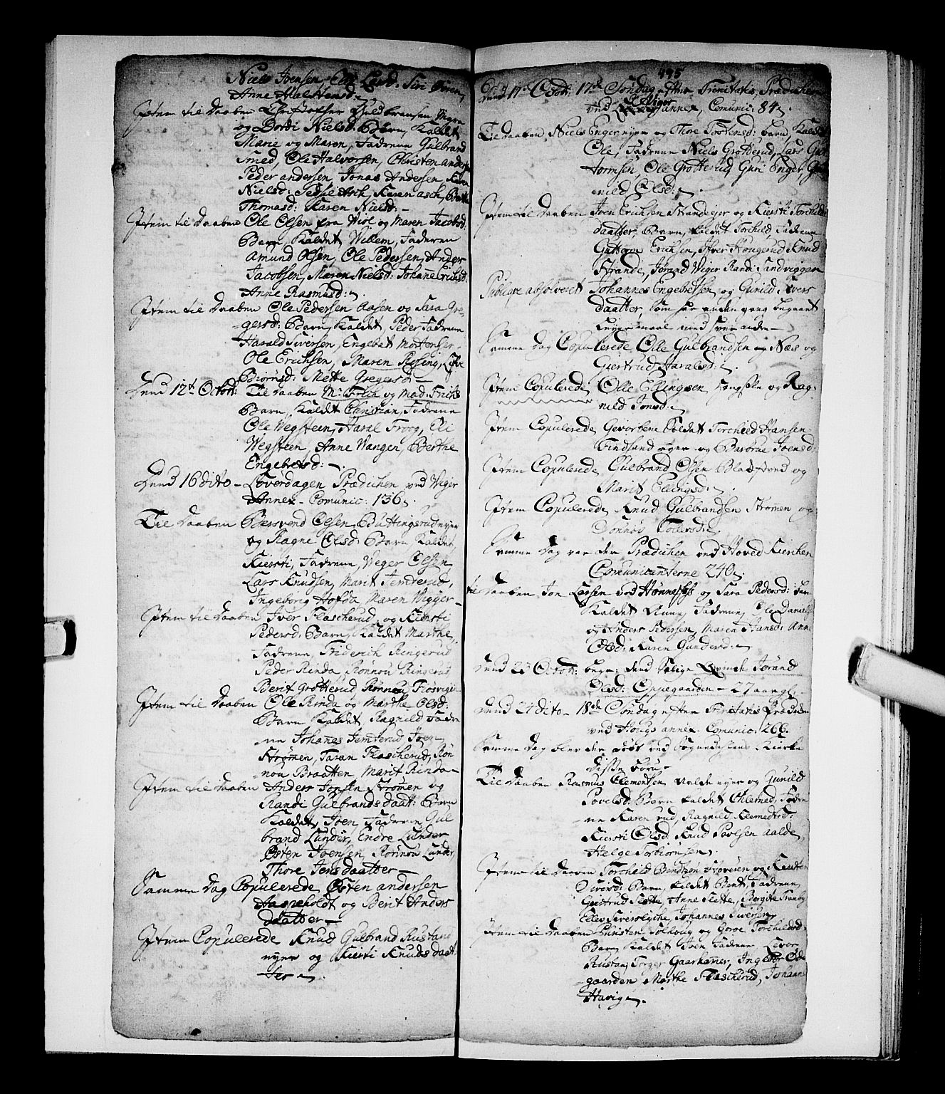 Norderhov kirkebøker, SAKO/A-237/F/Fa/L0002b: Parish register (official) no. 2B, 1726-1739, p. 494-495