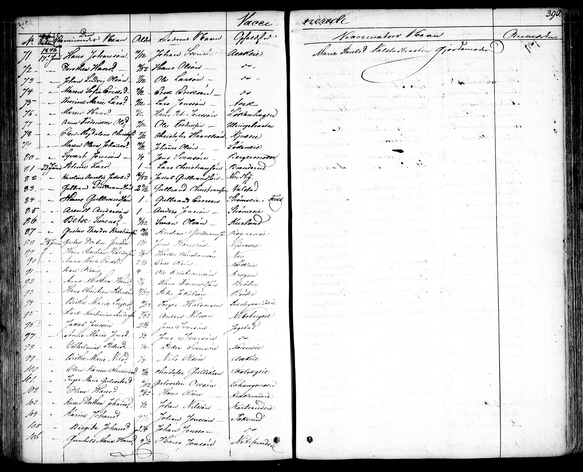 Skedsmo prestekontor Kirkebøker, AV/SAO-A-10033a/F/Fa/L0009: Parish register (official) no. I 9, 1830-1853, p. 390