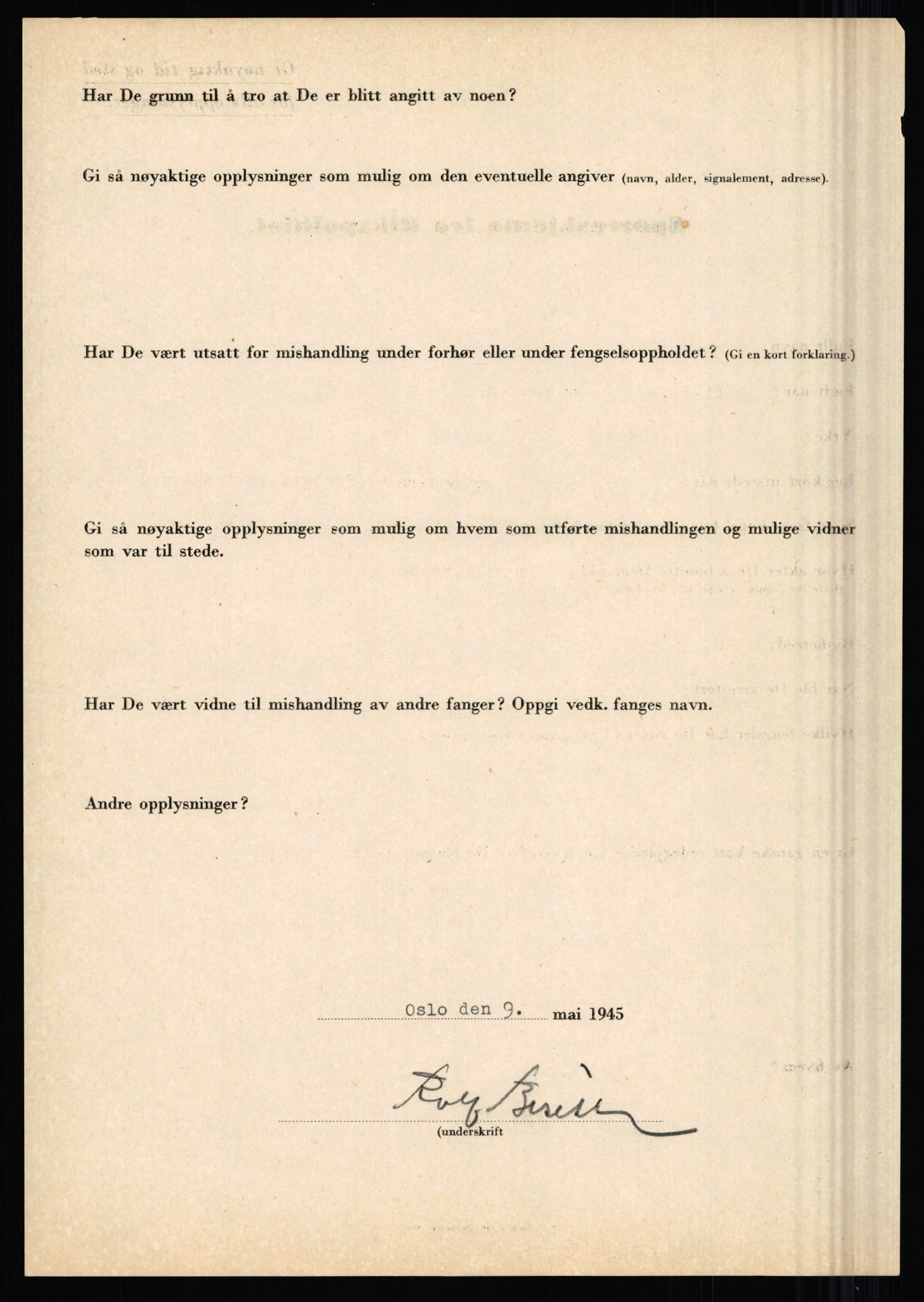Rikspolitisjefen, AV/RA-S-1560/L/L0002: Berg, Alf - Bråthen, Thorleif, 1940-1945, p. 431