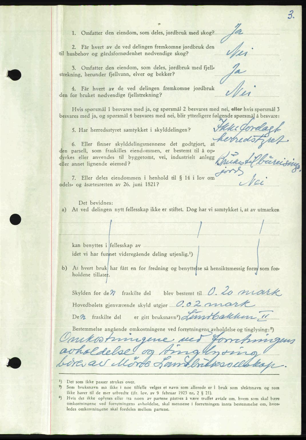 Nordmøre sorenskriveri, AV/SAT-A-4132/1/2/2Ca: Mortgage book no. A106, 1947-1947, Diary no: : 2059/1947