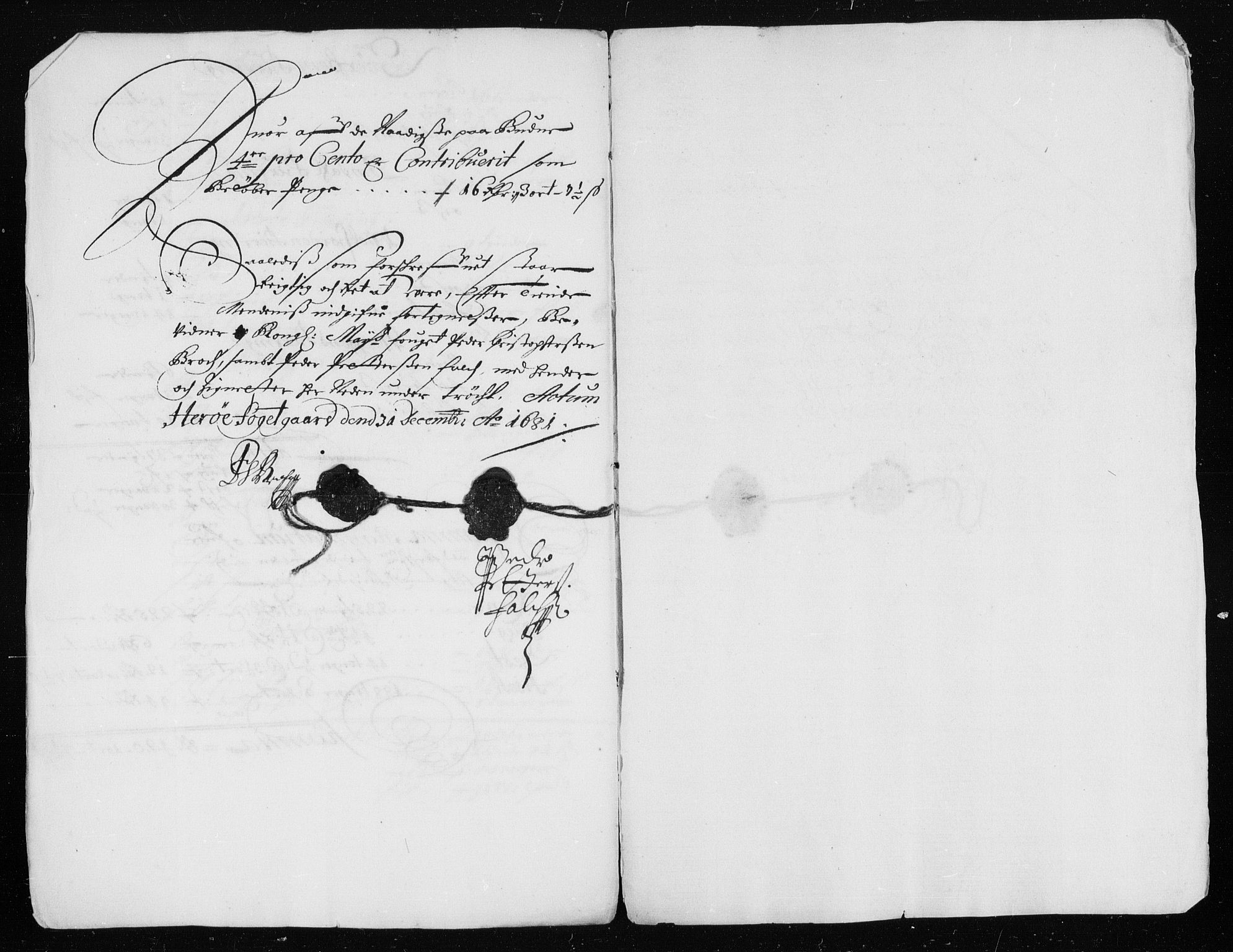 Rentekammeret inntil 1814, Reviderte regnskaper, Stiftamtstueregnskaper, Trondheim stiftamt og Nordland amt, AV/RA-EA-6044/R/Rh/L0008: Nordland amt, 1681