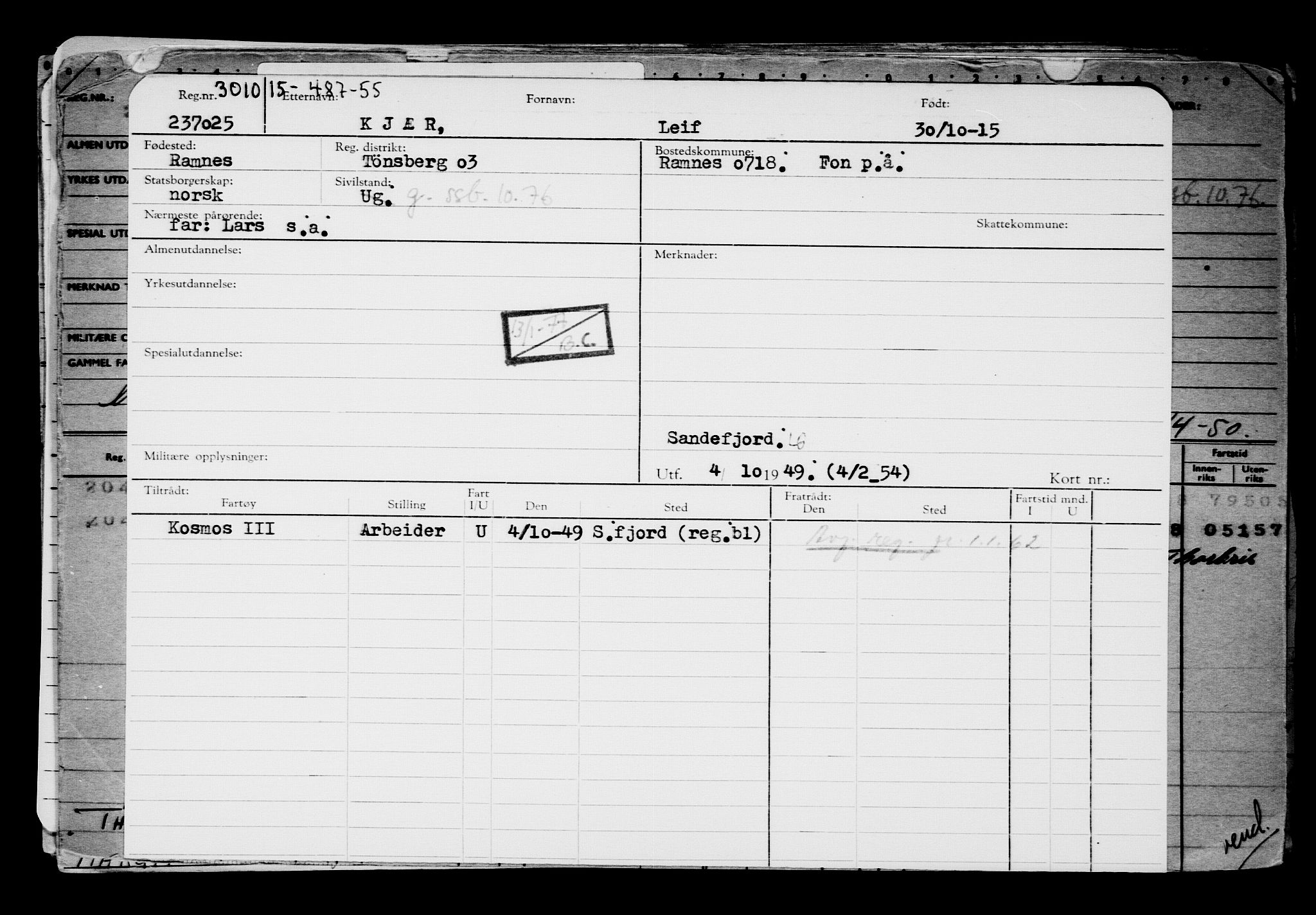 Direktoratet for sjømenn, AV/RA-S-3545/G/Gb/L0134: Hovedkort, 1915, p. 253