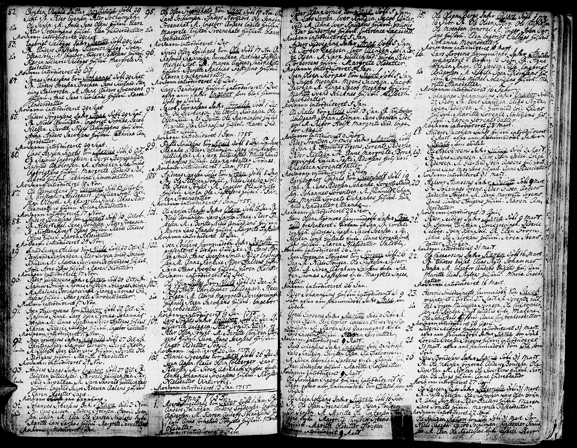 Ministerialprotokoller, klokkerbøker og fødselsregistre - Sør-Trøndelag, SAT/A-1456/681/L0925: Parish register (official) no. 681A03, 1727-1766, p. 103
