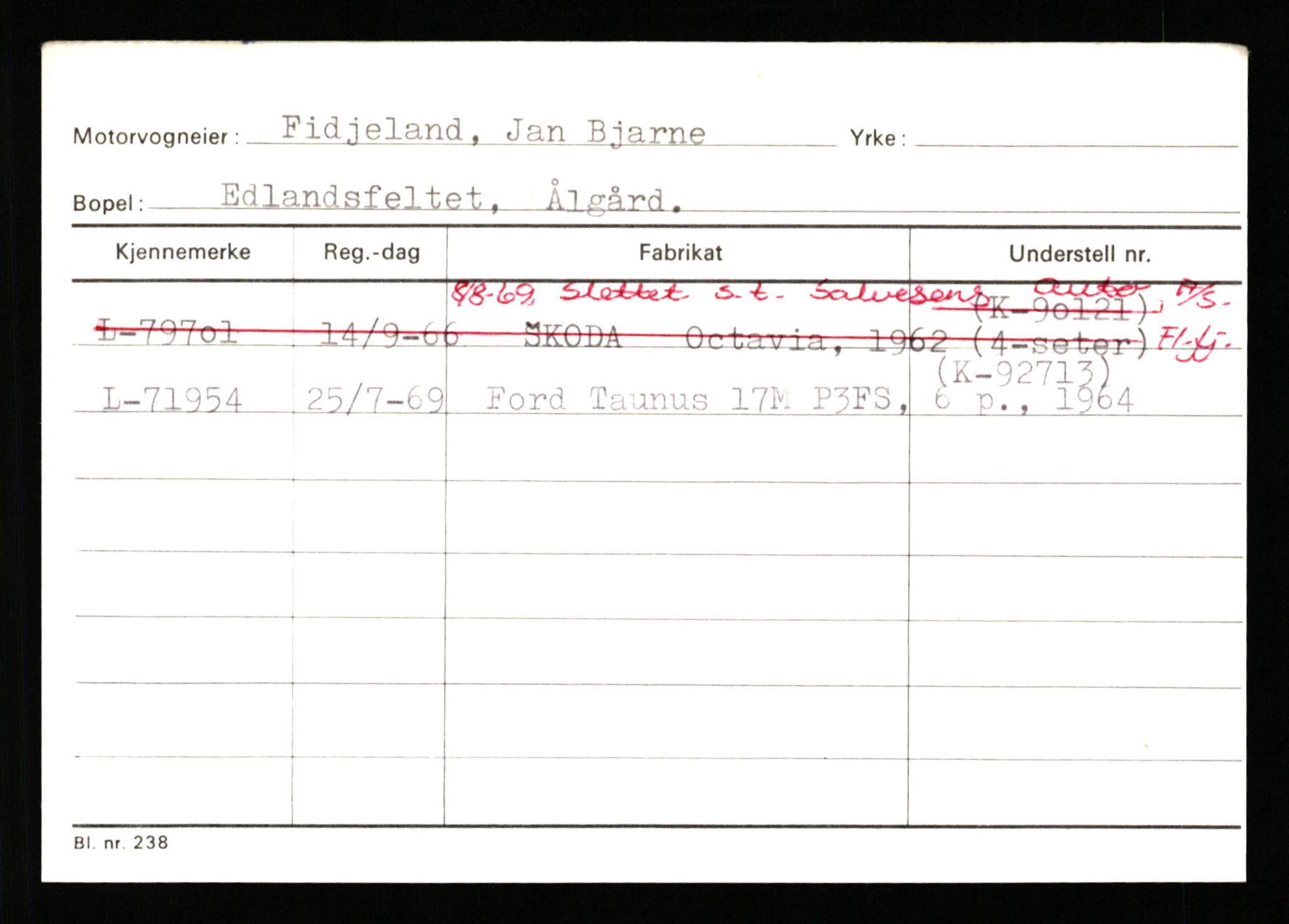 Stavanger trafikkstasjon, AV/SAST-A-101942/0/H/L0008: Eraker - Fjellstad, 1930-1971, p. 2482