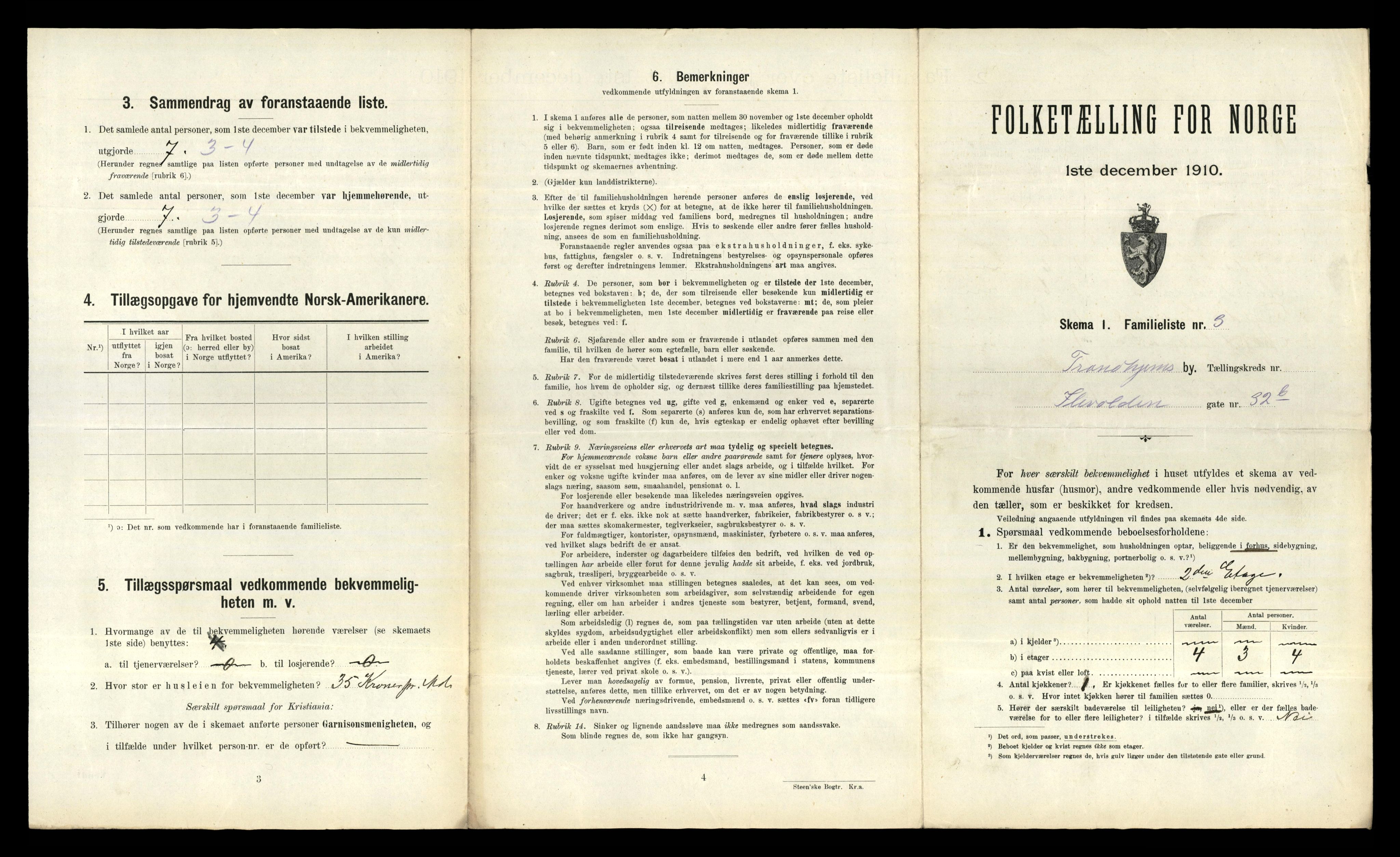 RA, 1910 census for Trondheim, 1910, p. 2967