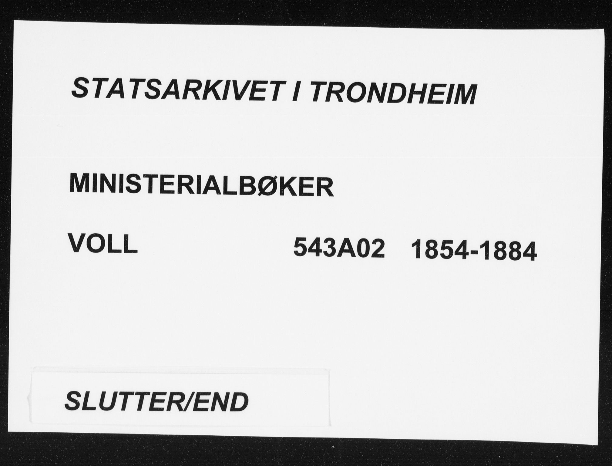Ministerialprotokoller, klokkerbøker og fødselsregistre - Møre og Romsdal, AV/SAT-A-1454/543/L0562: Parish register (official) no. 543A02, 1854-1884