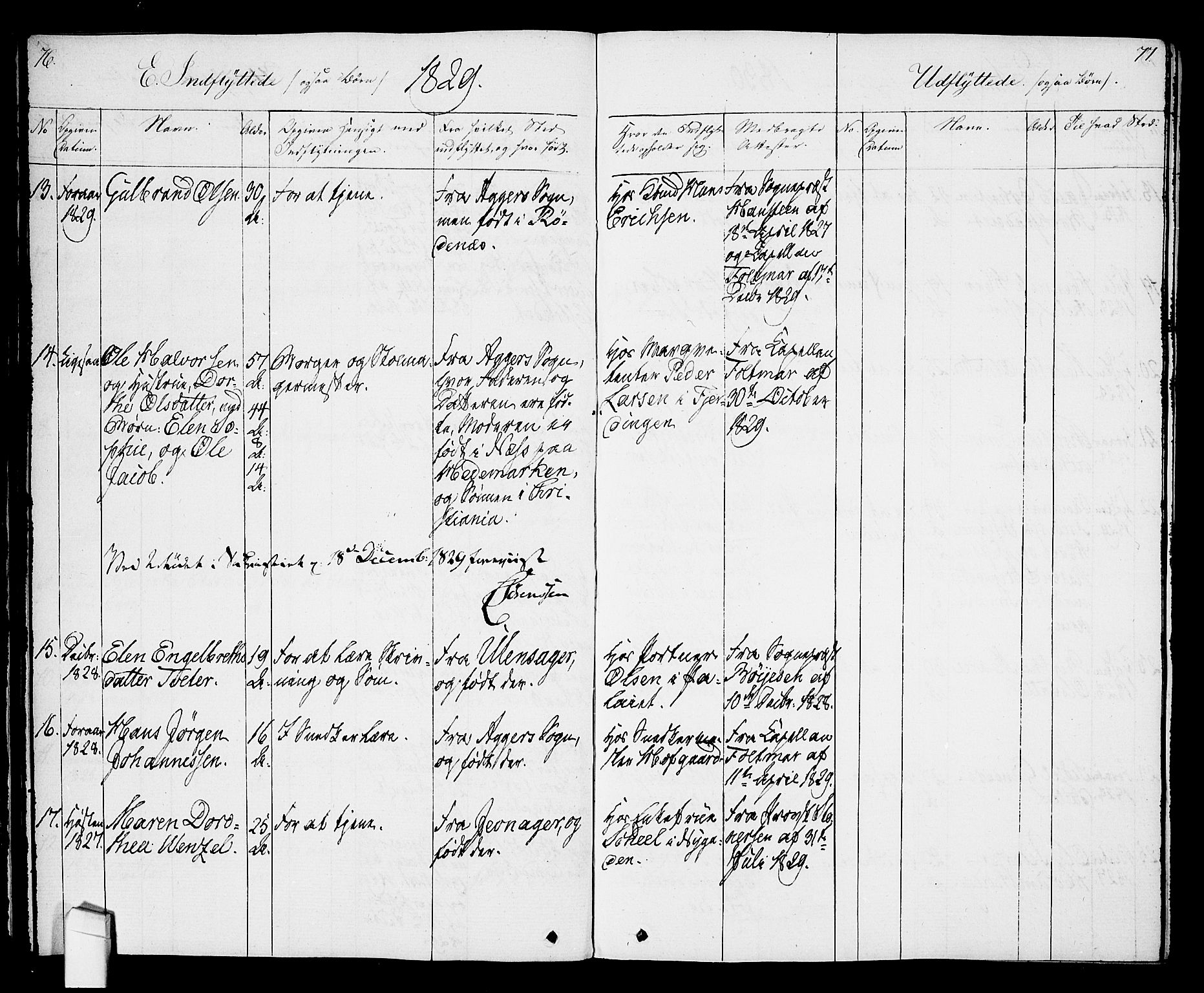 Oslo domkirke Kirkebøker, AV/SAO-A-10752/F/Fa/L0027: Parish register (official) no. 27, 1828-1840, p. 76-77